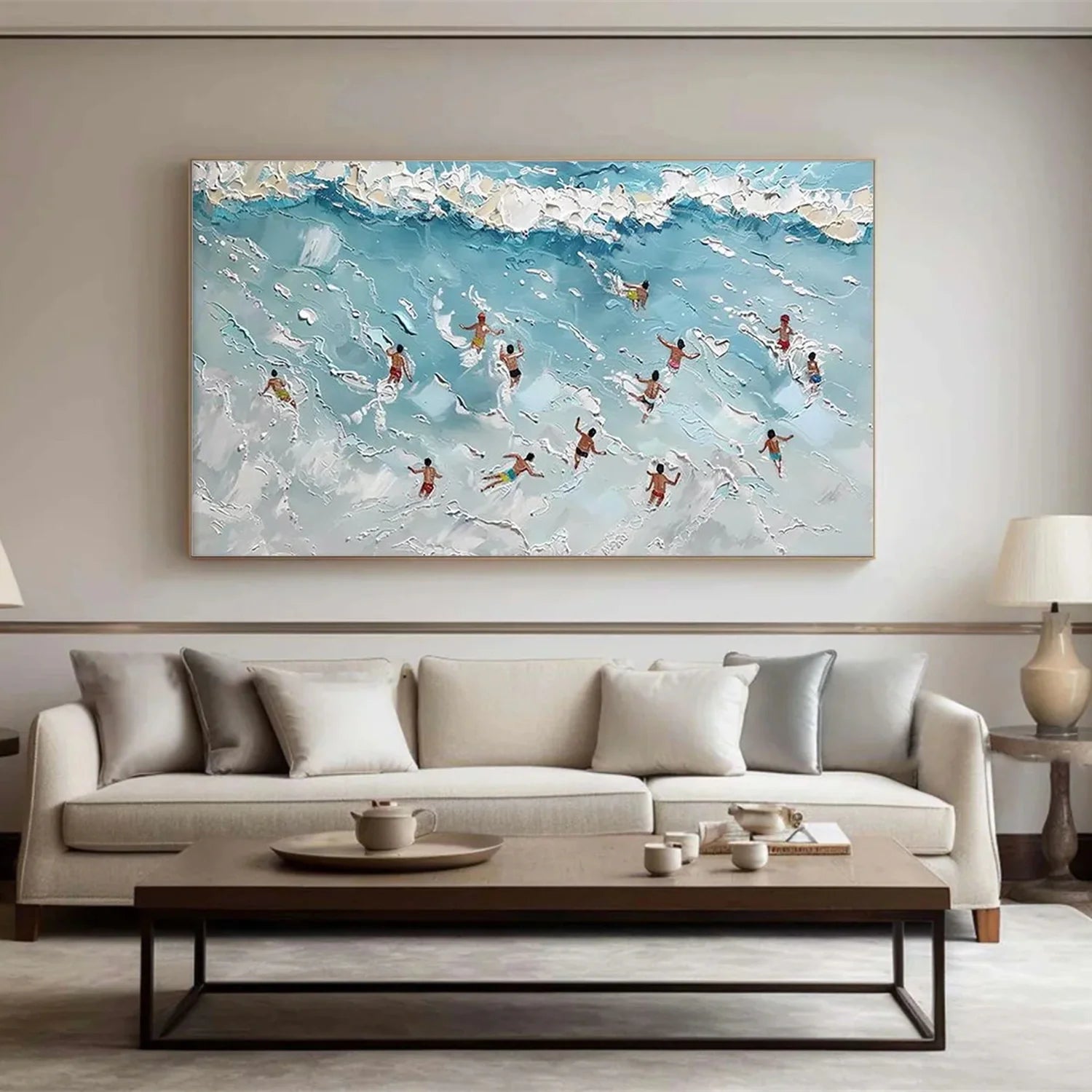 Swimming Sport Textured Wall Art #AS018