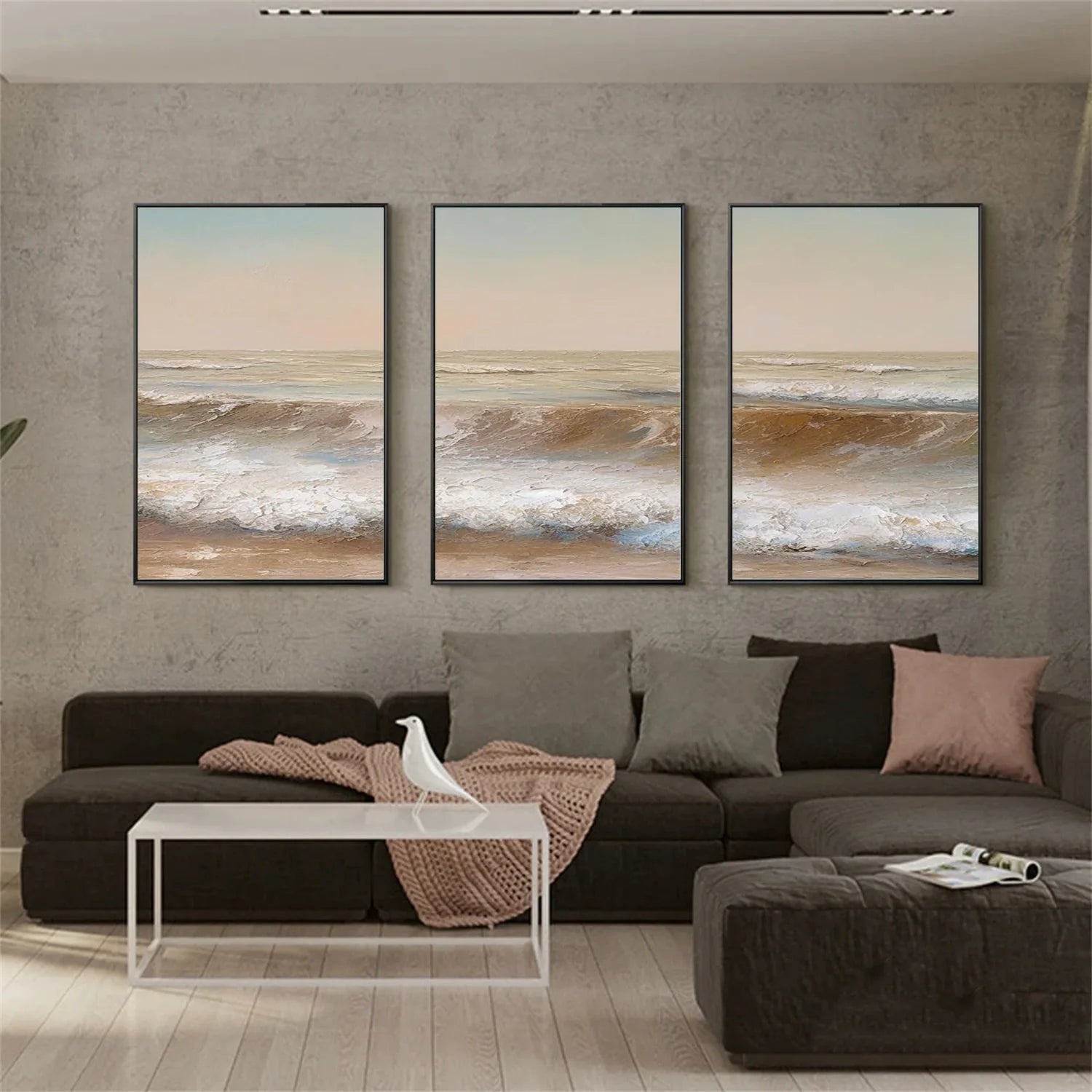 Sea & Sky Textured Art Set of 3 #SK107