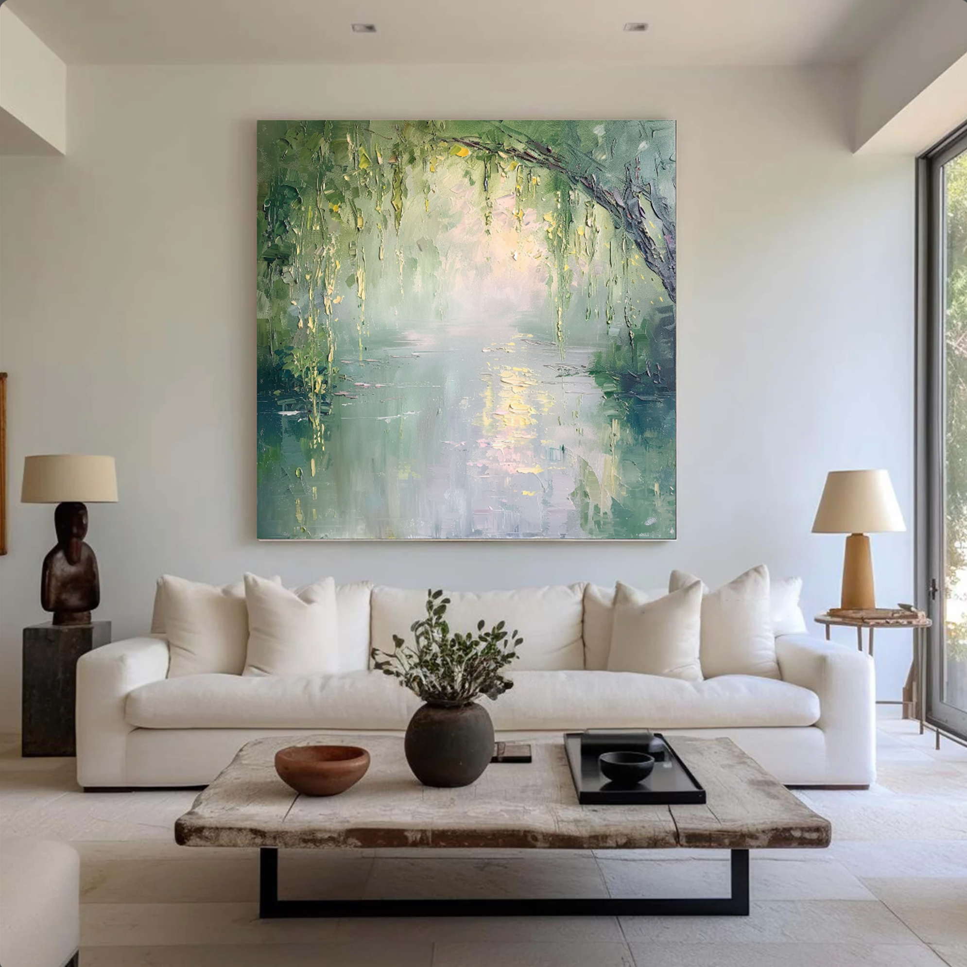 Impressionist Water Landscape Wall Art #FT340
