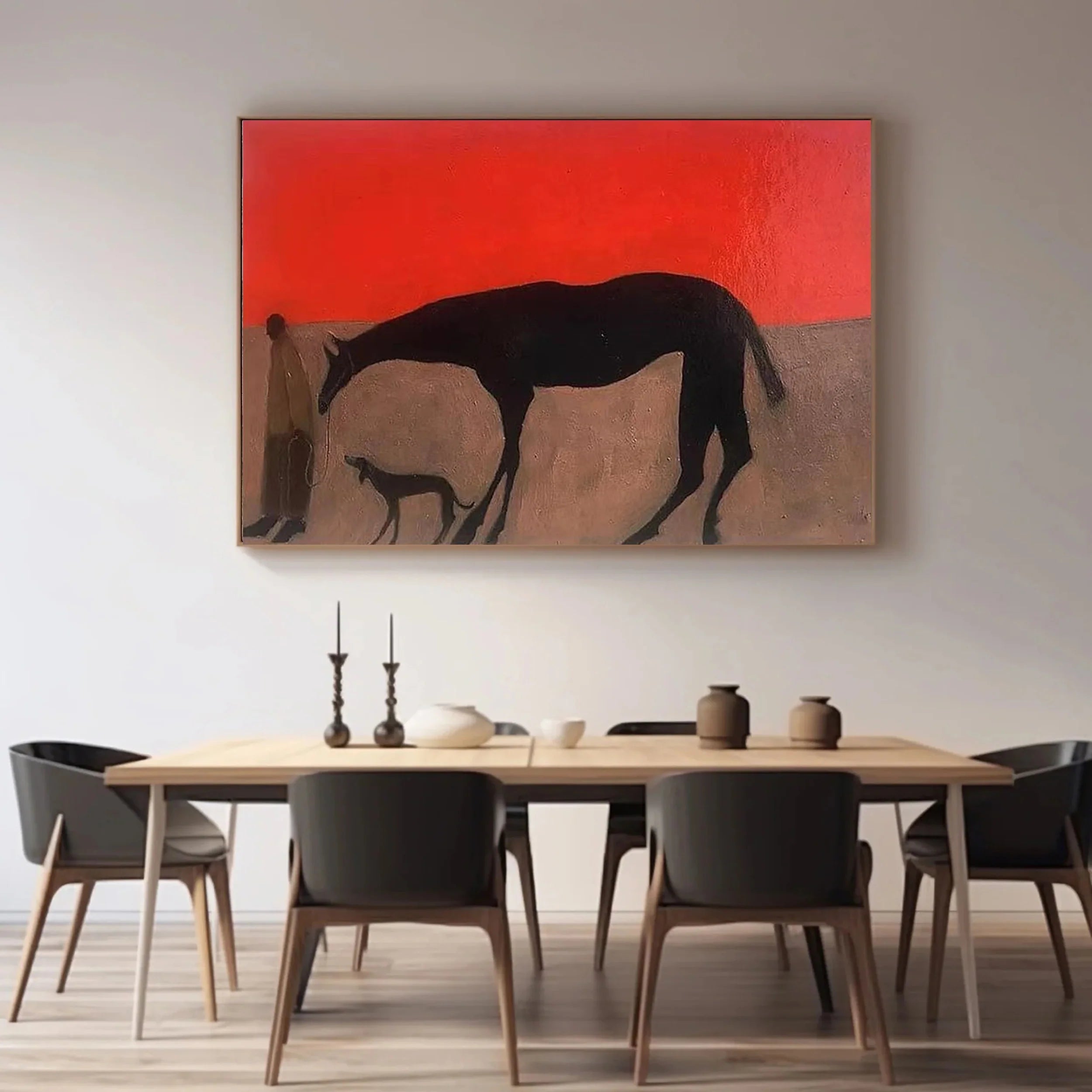 Colorful Horse Abstract Animal Wall Art #AM025