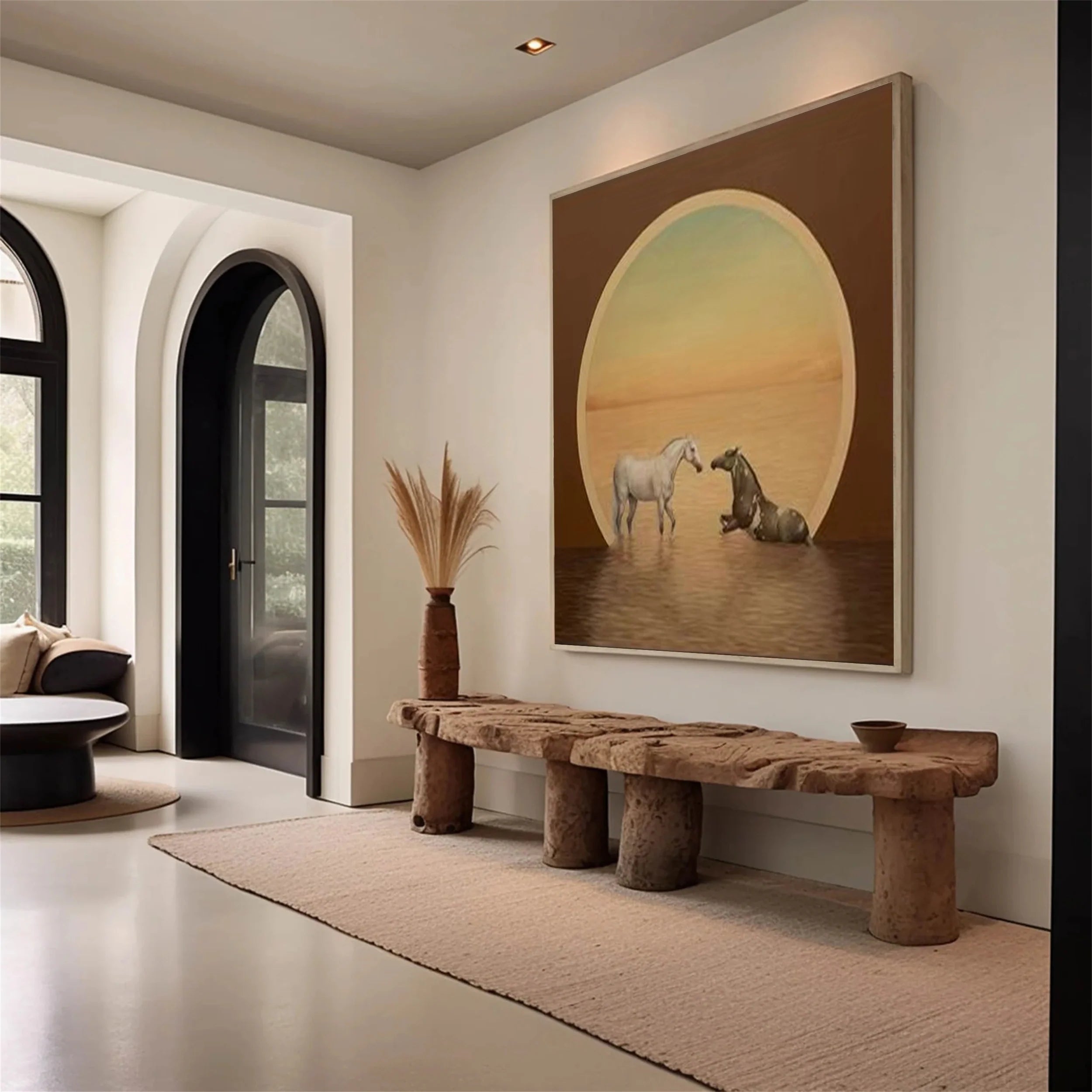 Colorful Horse Abstract Animal Wall Art #AM023