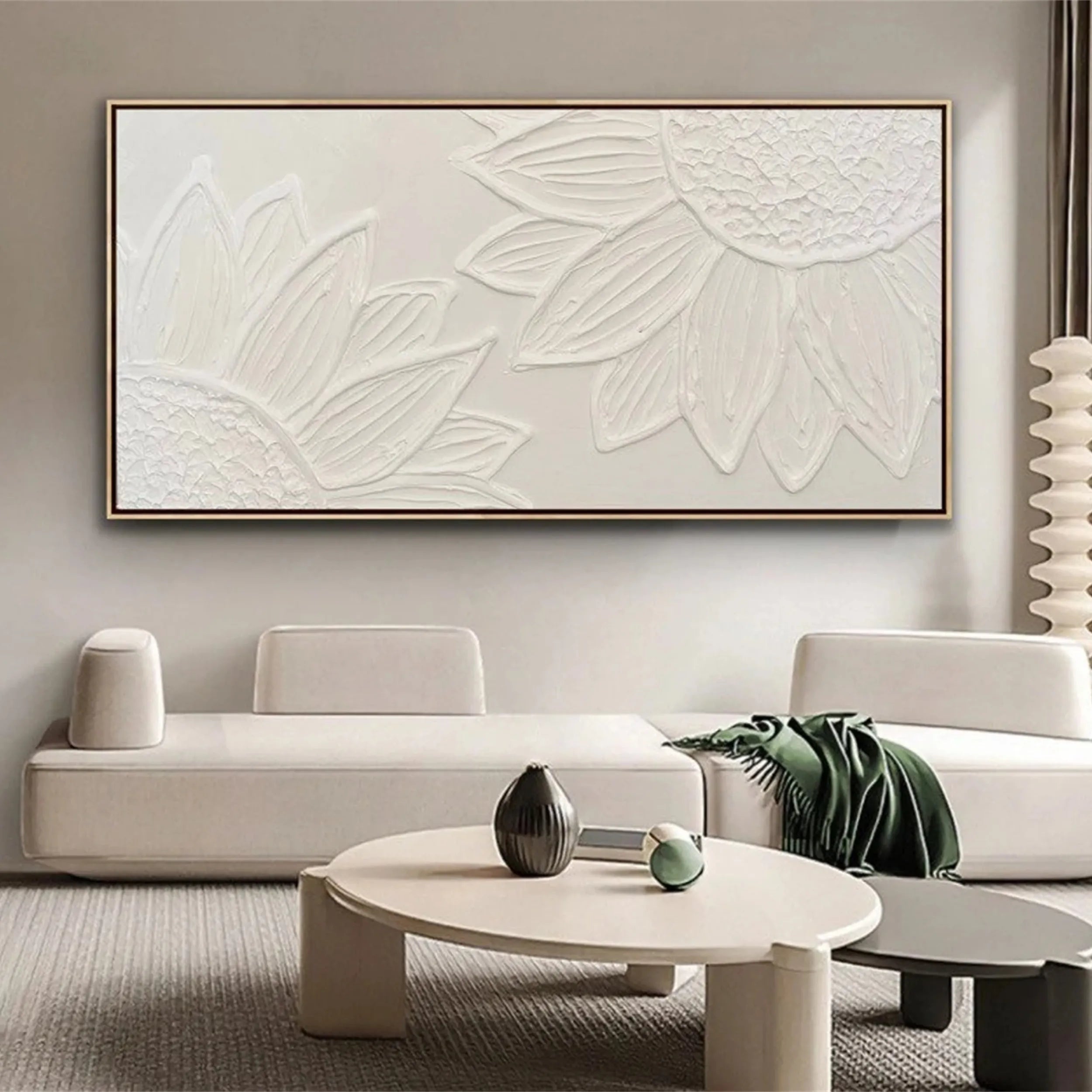 Flower & Tree Abstract Textured Wall Art #FT027