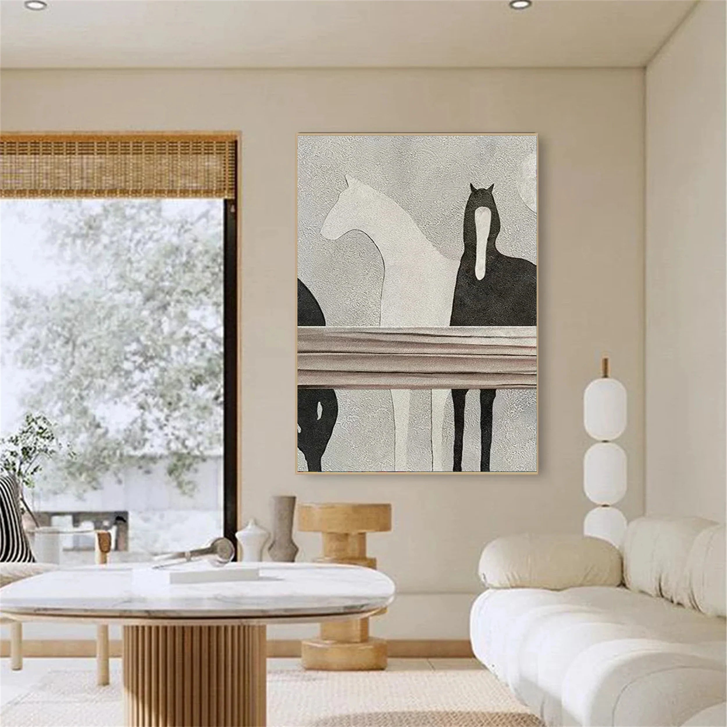 Colorful Horse Abstract Animal Wall Art #AM024