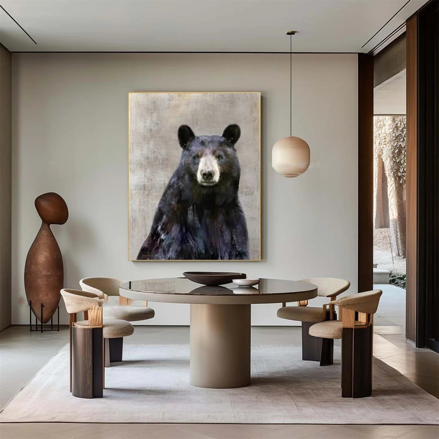 Colorful Abstract Animal Wall Art #AM072