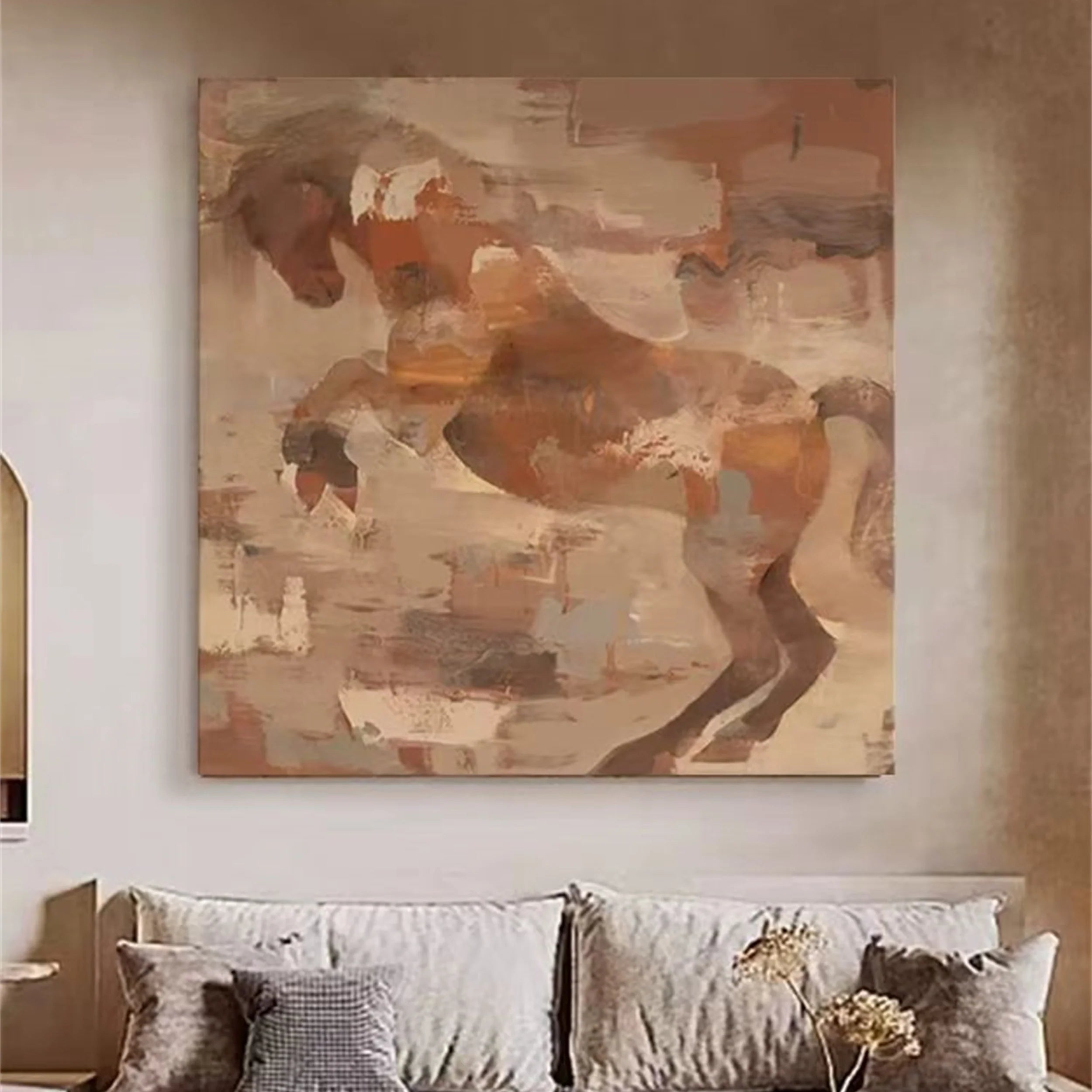 Colorful Horse Abstract Animal Wall Art #AM017