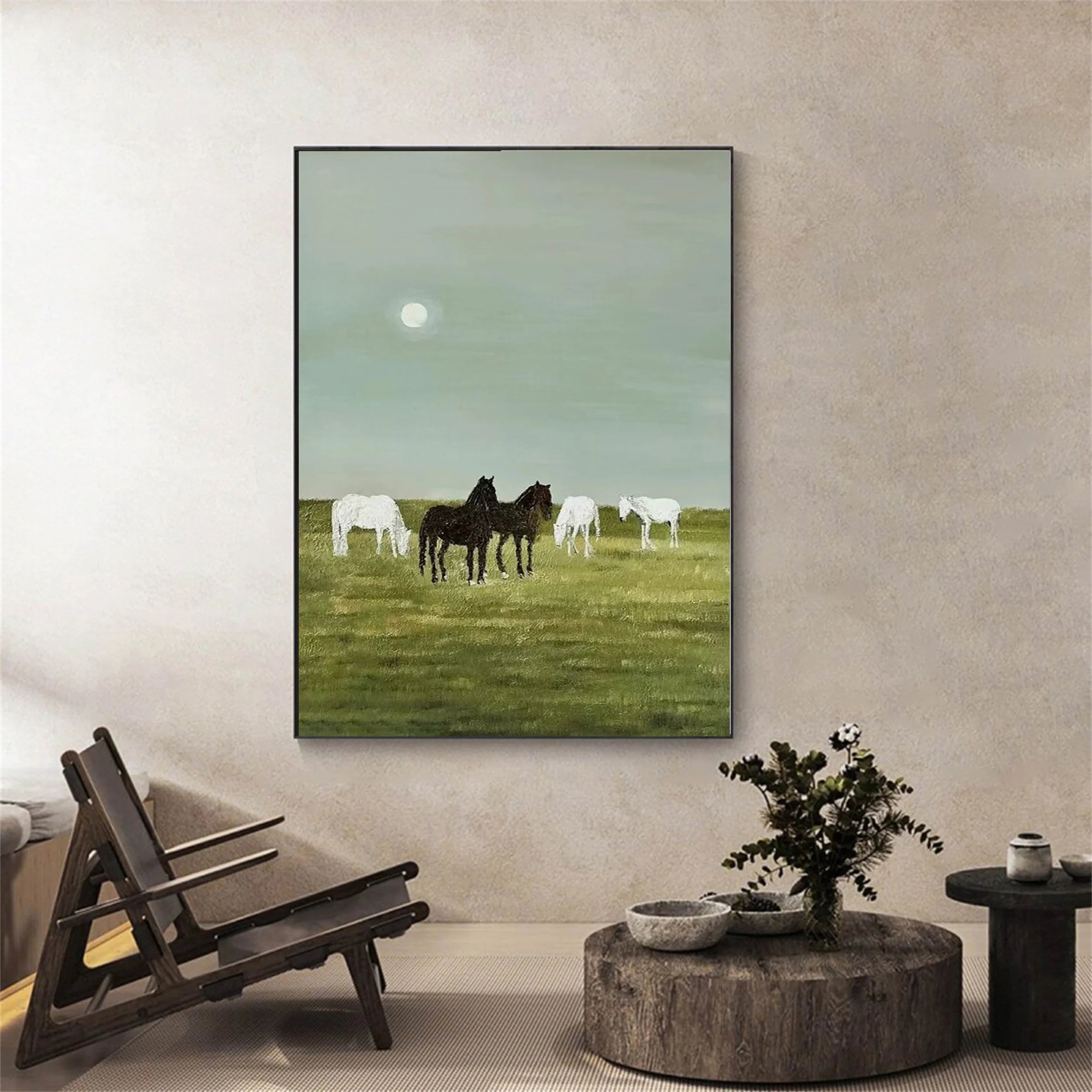 Colorful Horse Abstract Animal Wall Art #AM035