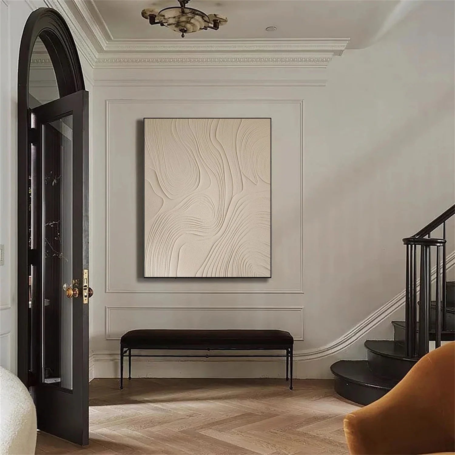 Minimalist Brown & Beige Art #MB026