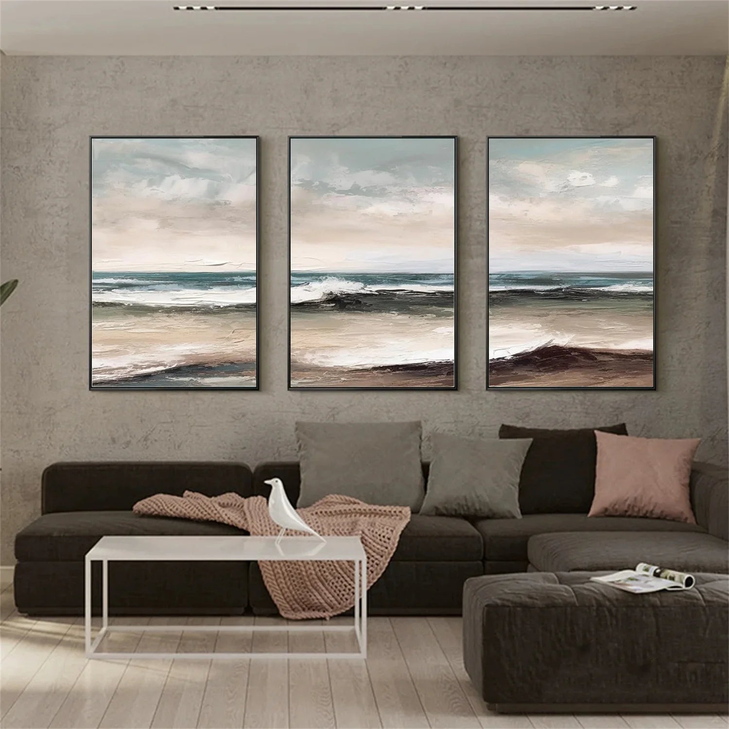 Sea & Sky Textured Art Set of 3 #SK110