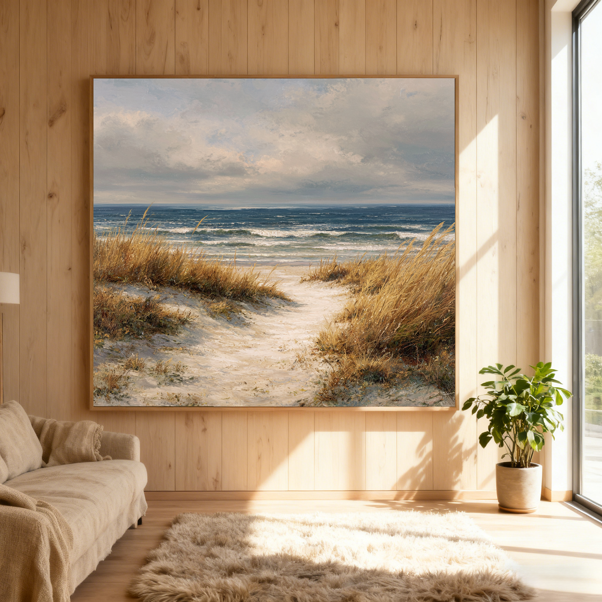 Coastal Dune Landscape Wall Art #SK129