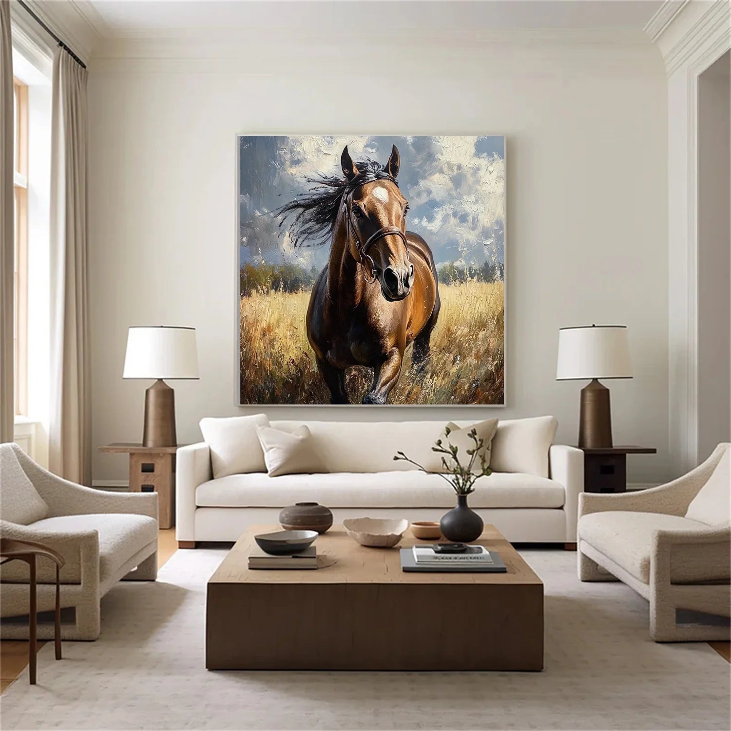 Abstract Animal Horse Wall Art #AM104