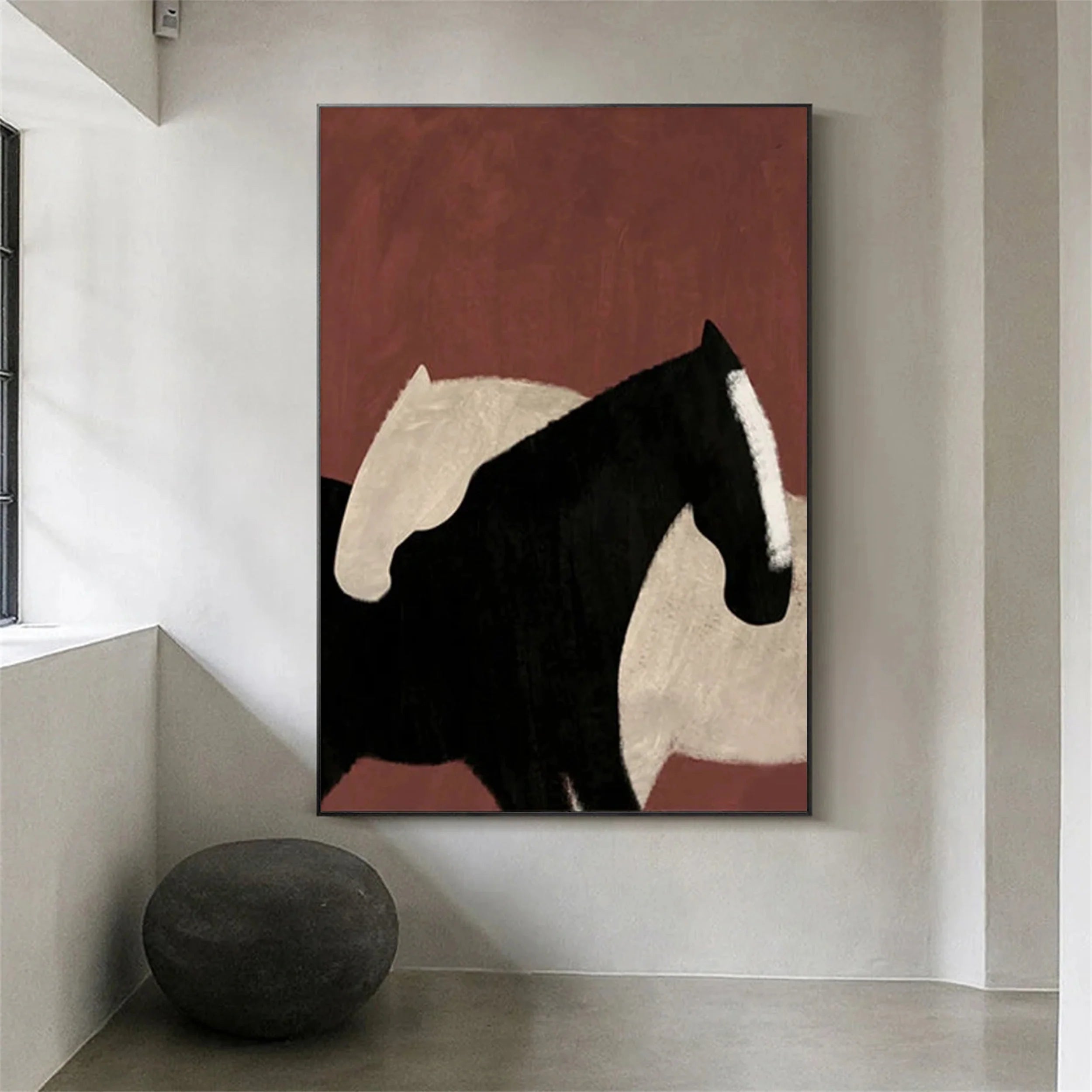 Colorful Horse Abstract Animal Wall Art #AM004