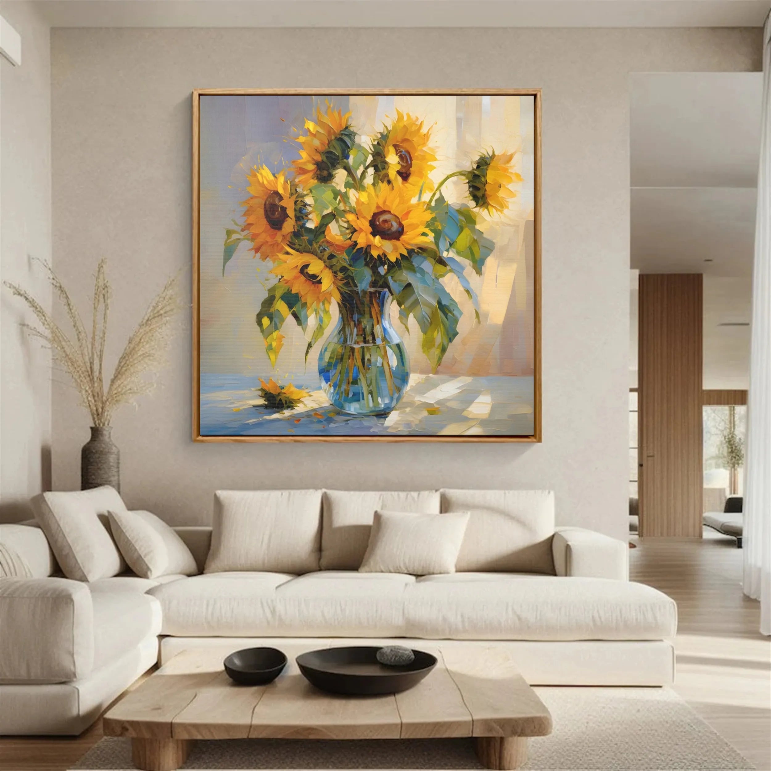 Colorful Flower & Tree Abstract Wall Art #FT036