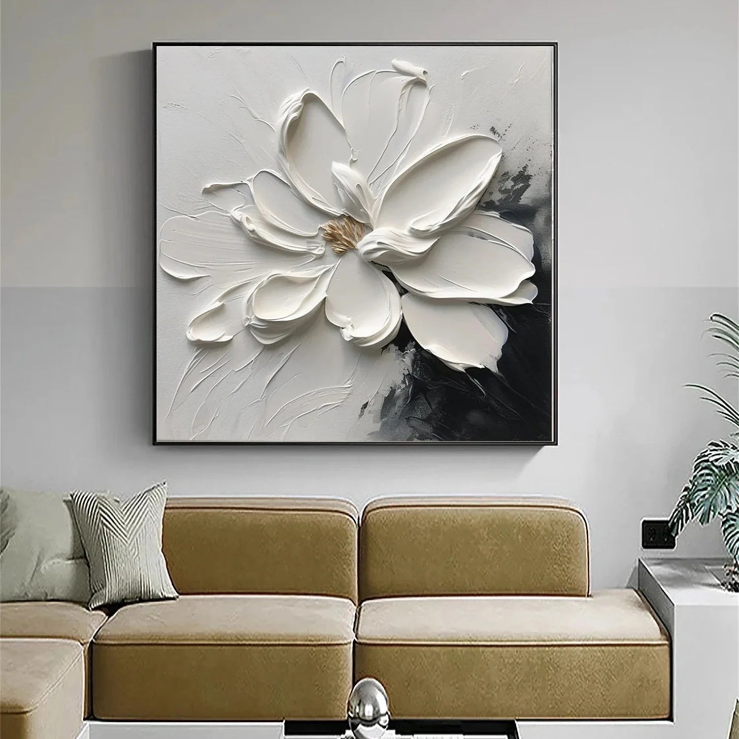 Flower & Tree Abstract Textured Wall Art #FT059