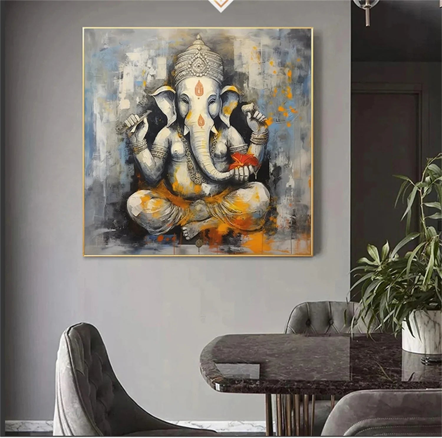 Colorful Abstract Animal Wall Art #AM061