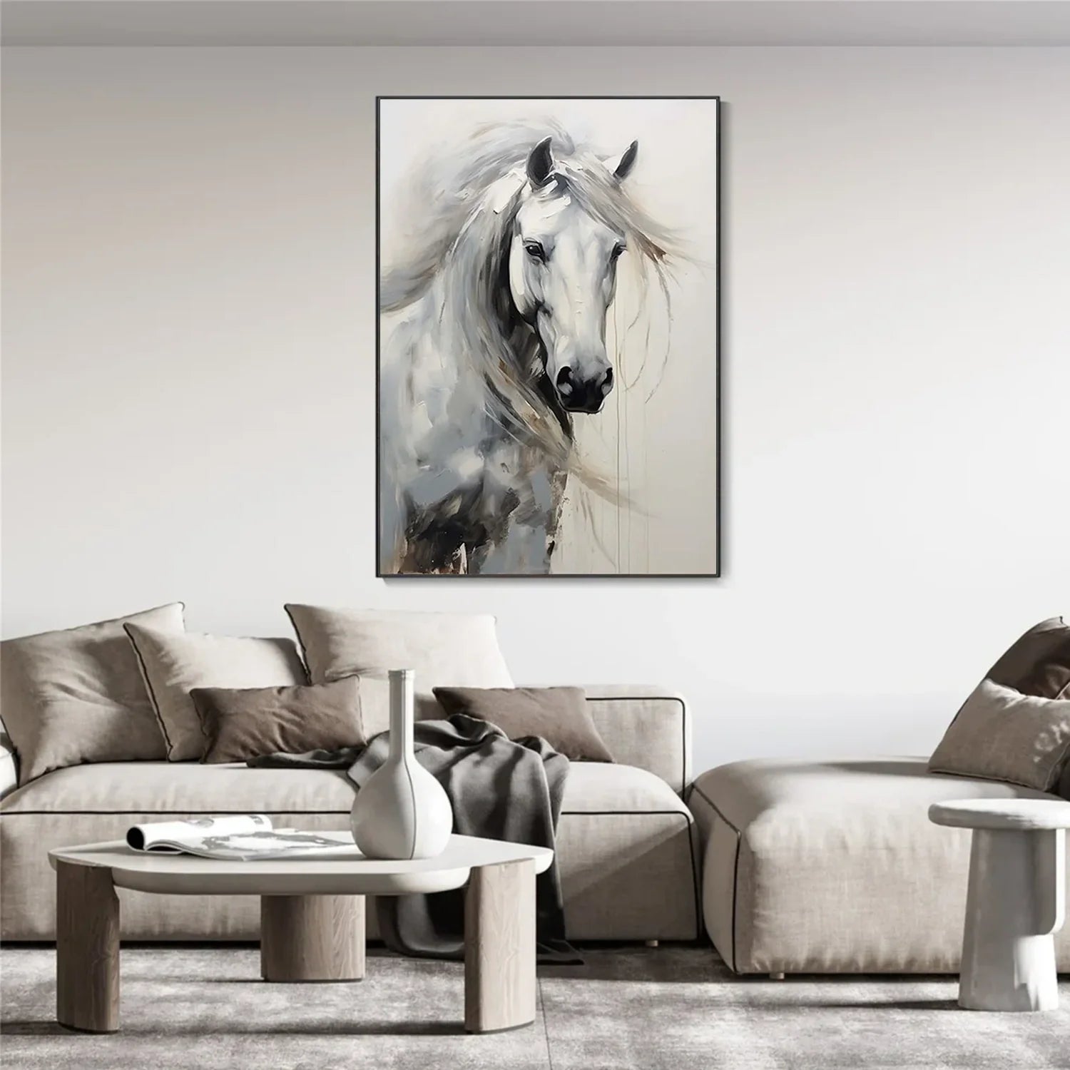 Abstract Animal Horse Wall Art #AM131