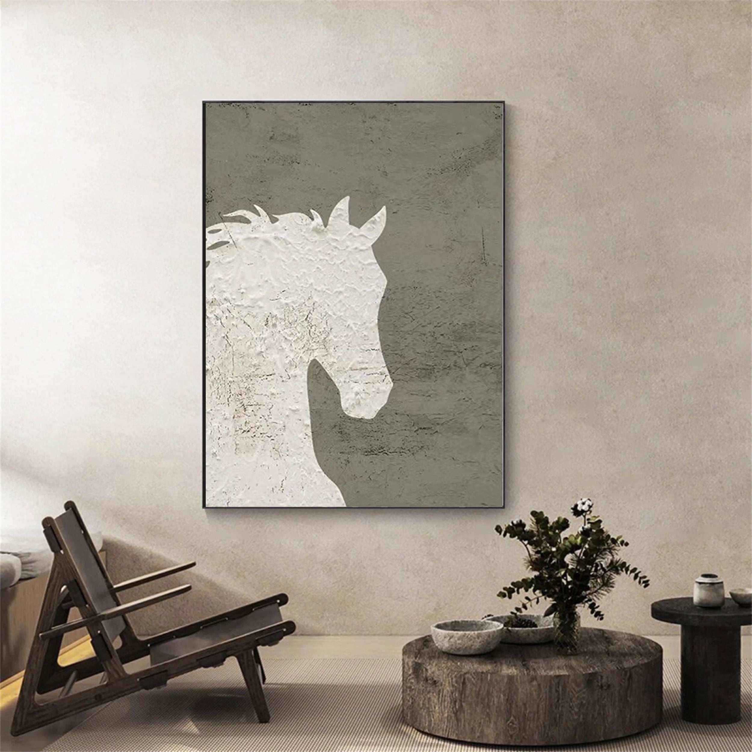 Colorful Horse Abstract Animal Wall Art #AM043