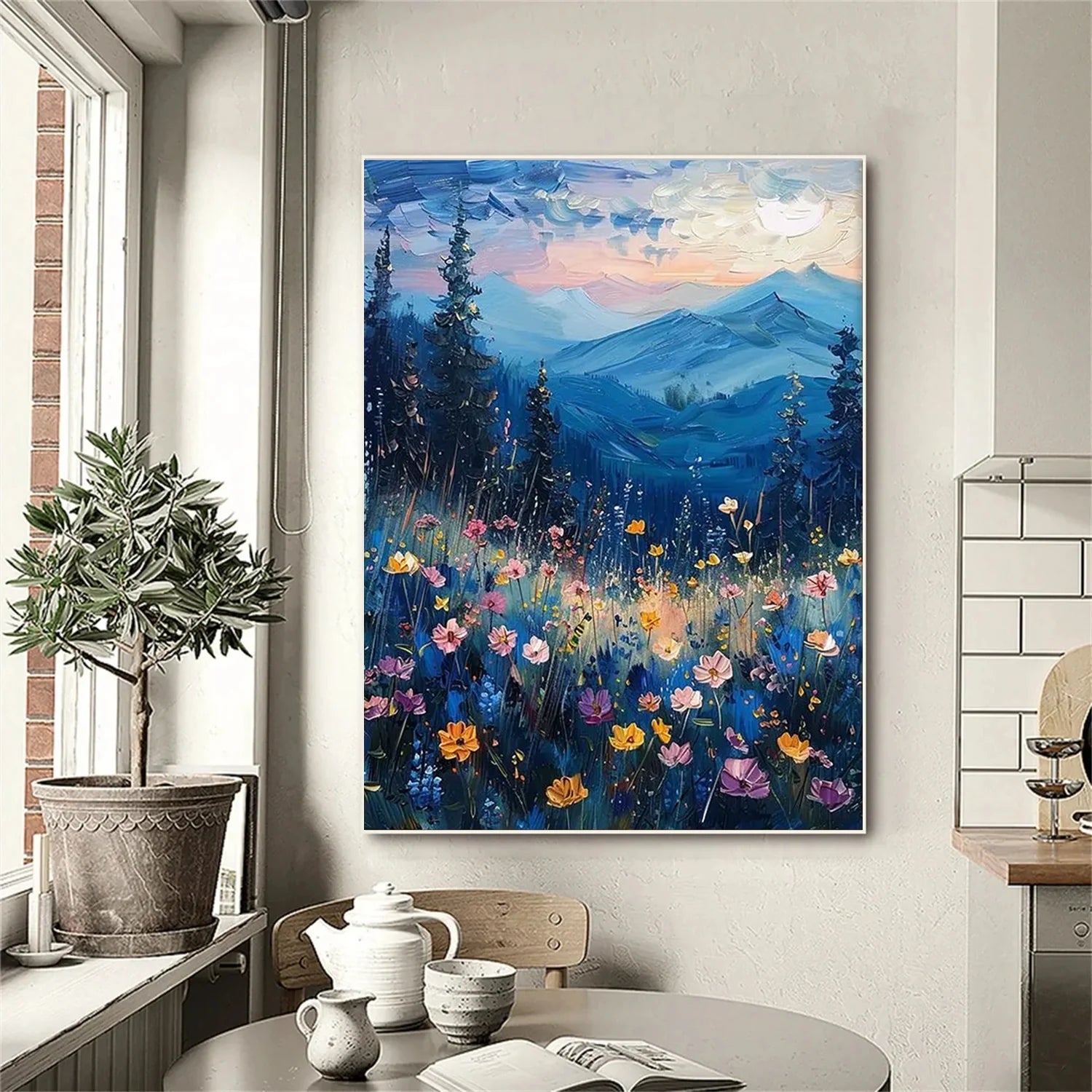 Flower & Tree Abstract Wall Art #FT119