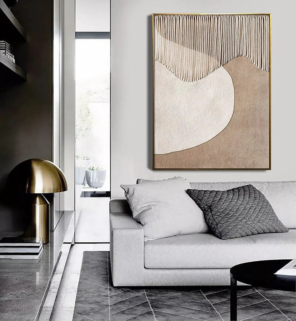 Minimalist Brown & Beige Art #MB001