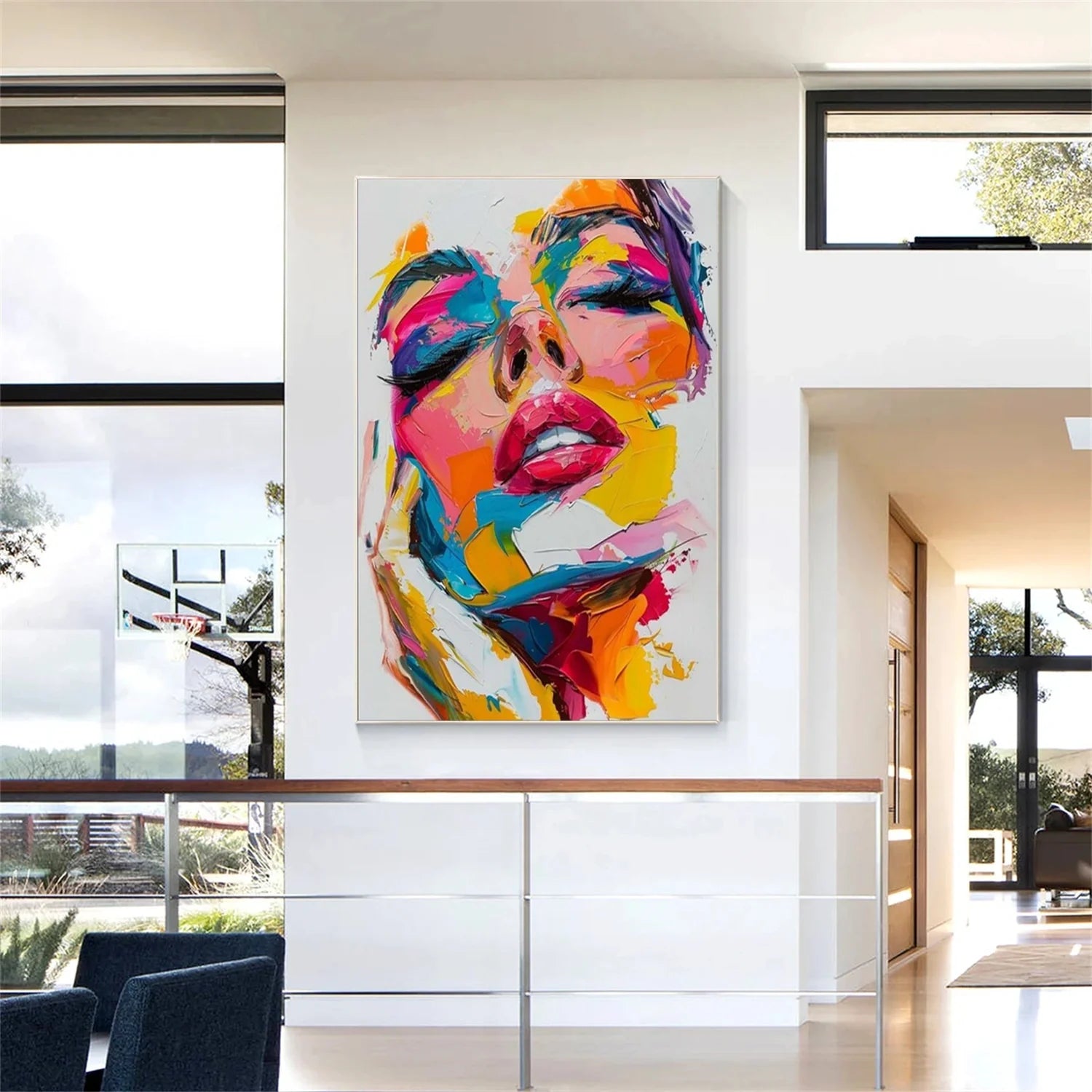 Abstract Portrait Colorful Painting #AB039