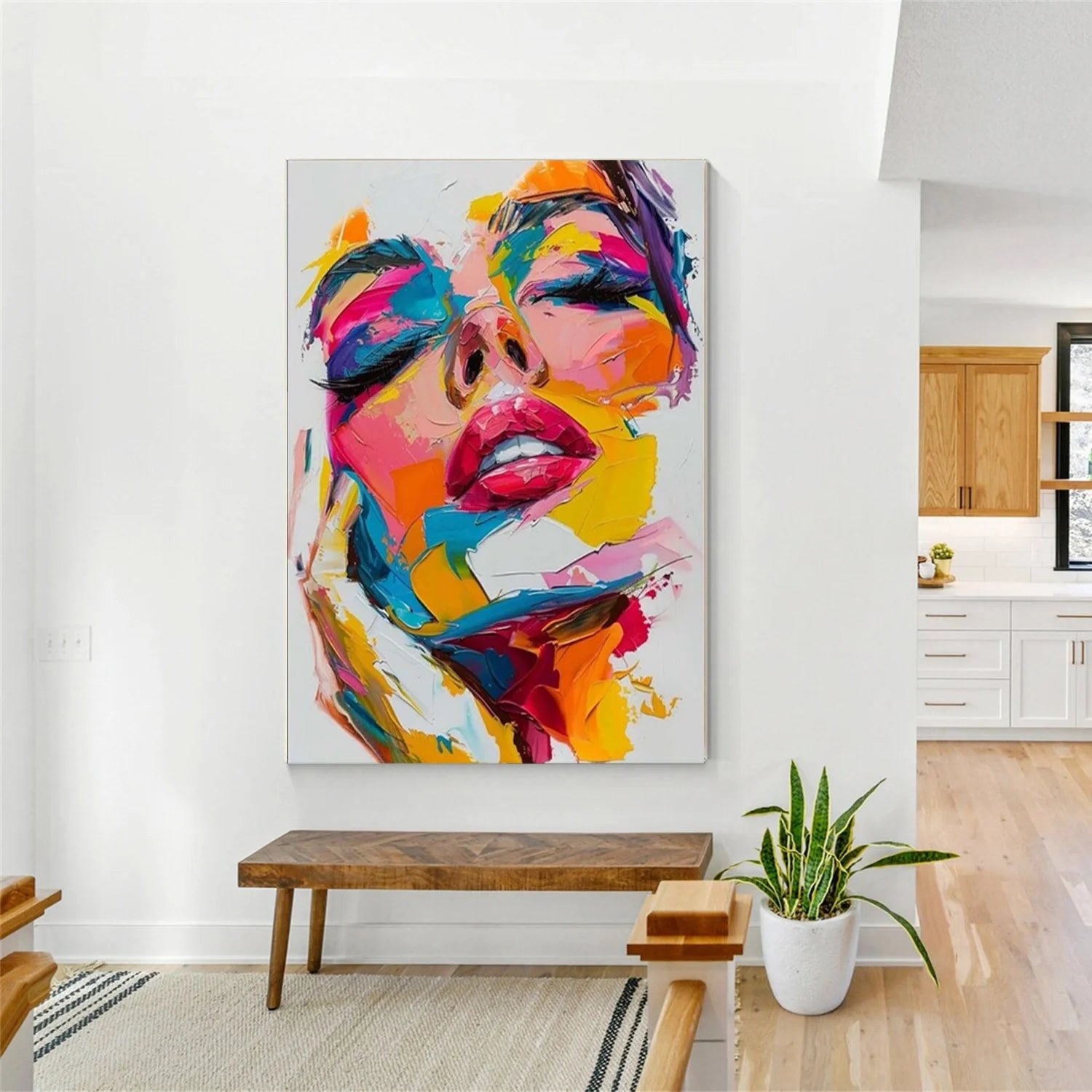 Abstract Portrait Colorful Painting #AB039