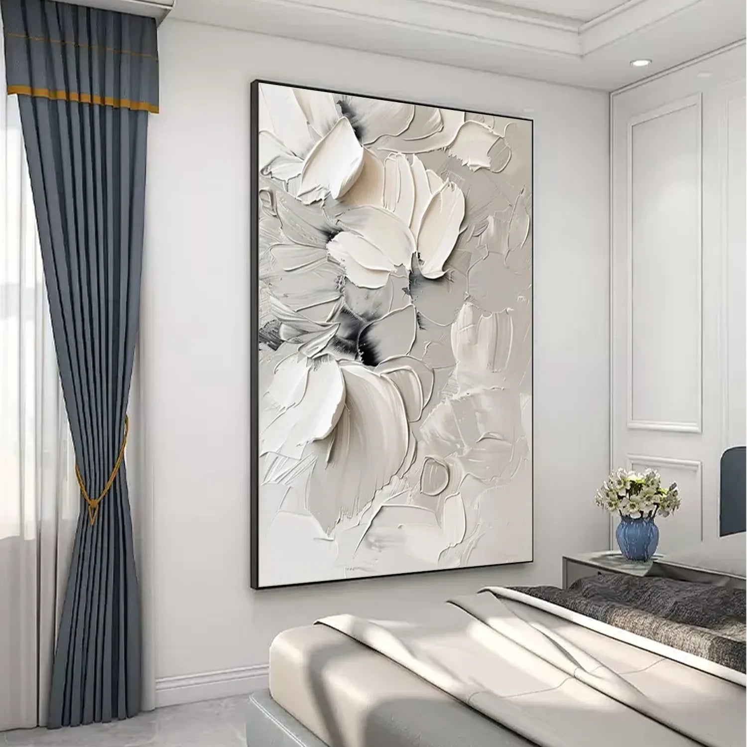 Flower & Tree Abstract Textured Wall Art #FT098