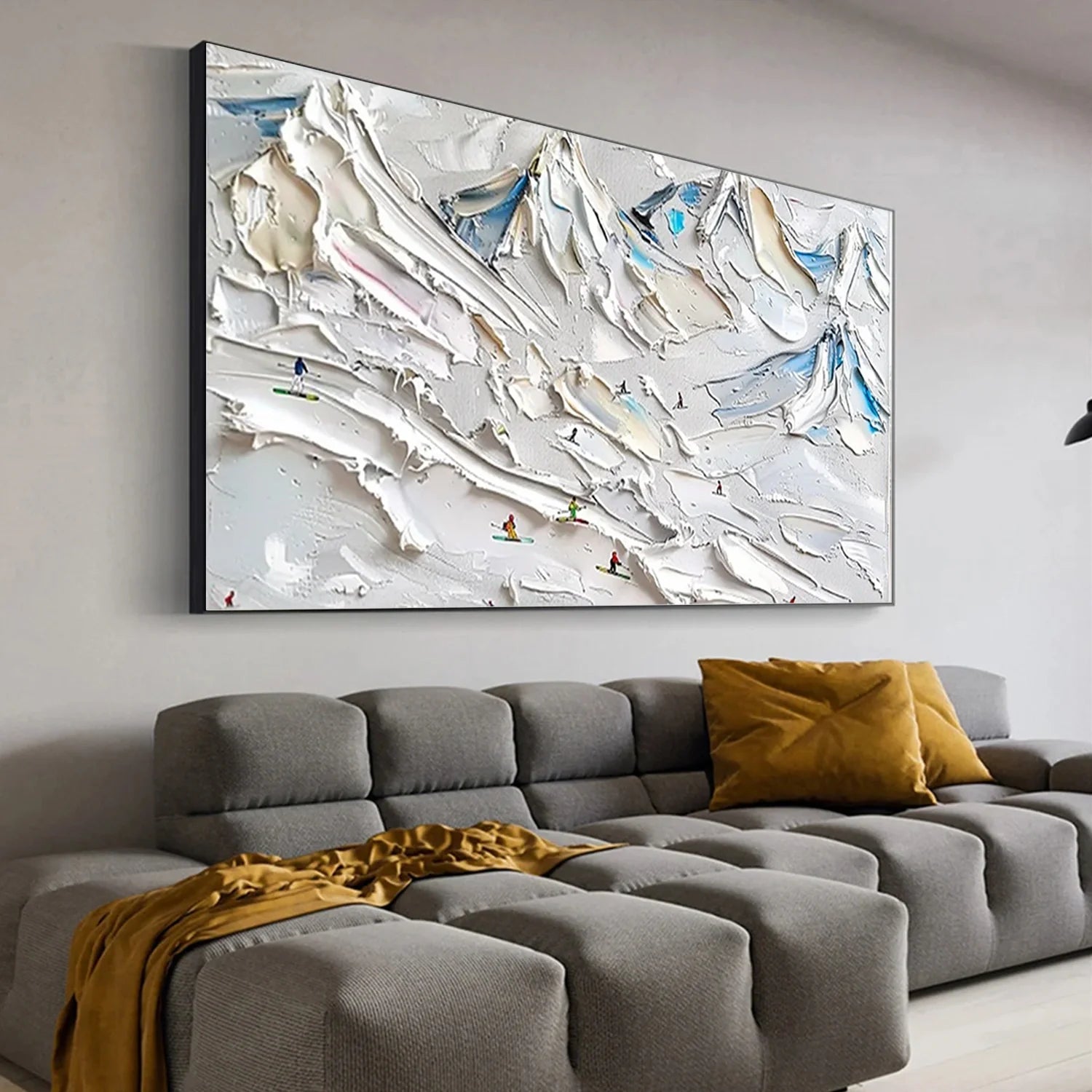 White Sport Art Minimalist Textured Wall Art #AS011