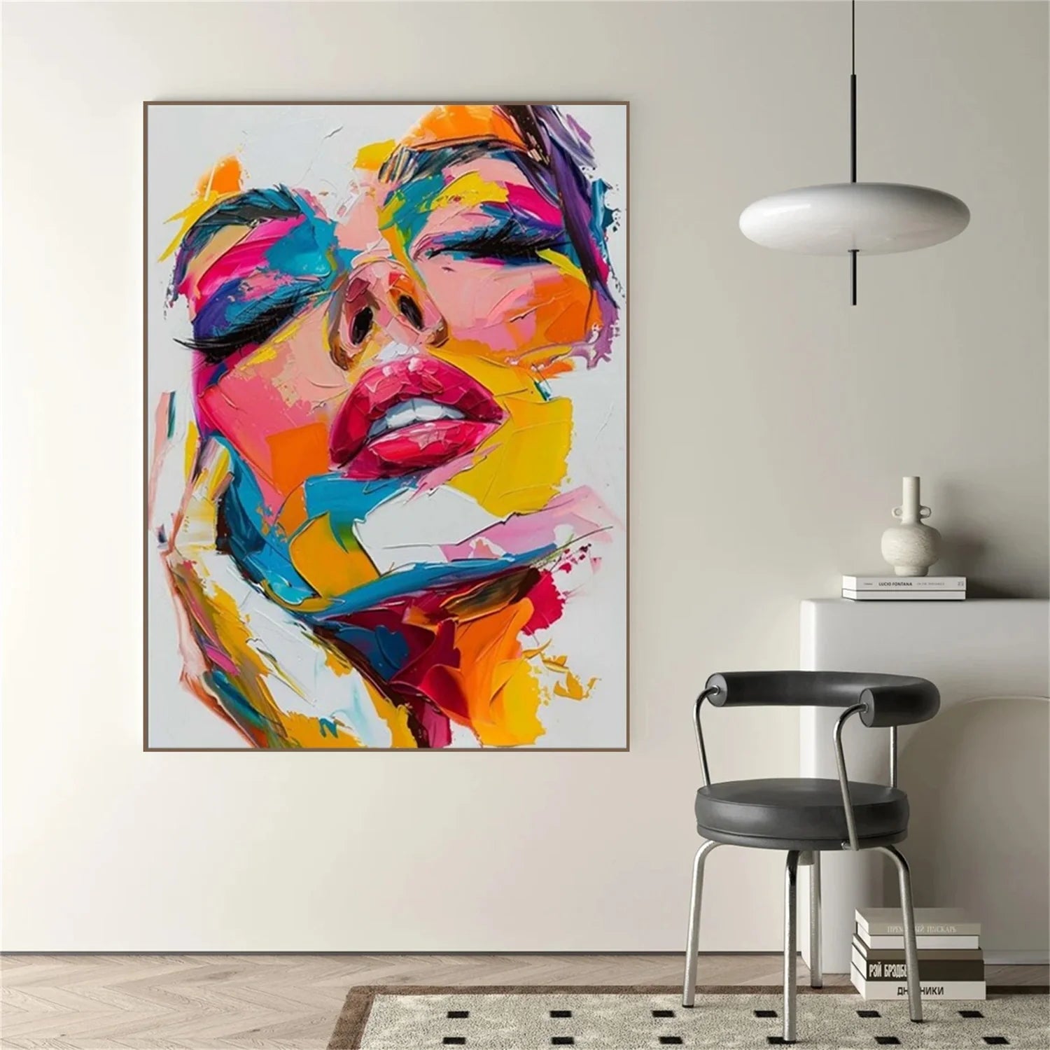 Abstract Portrait Colorful Painting #AB039