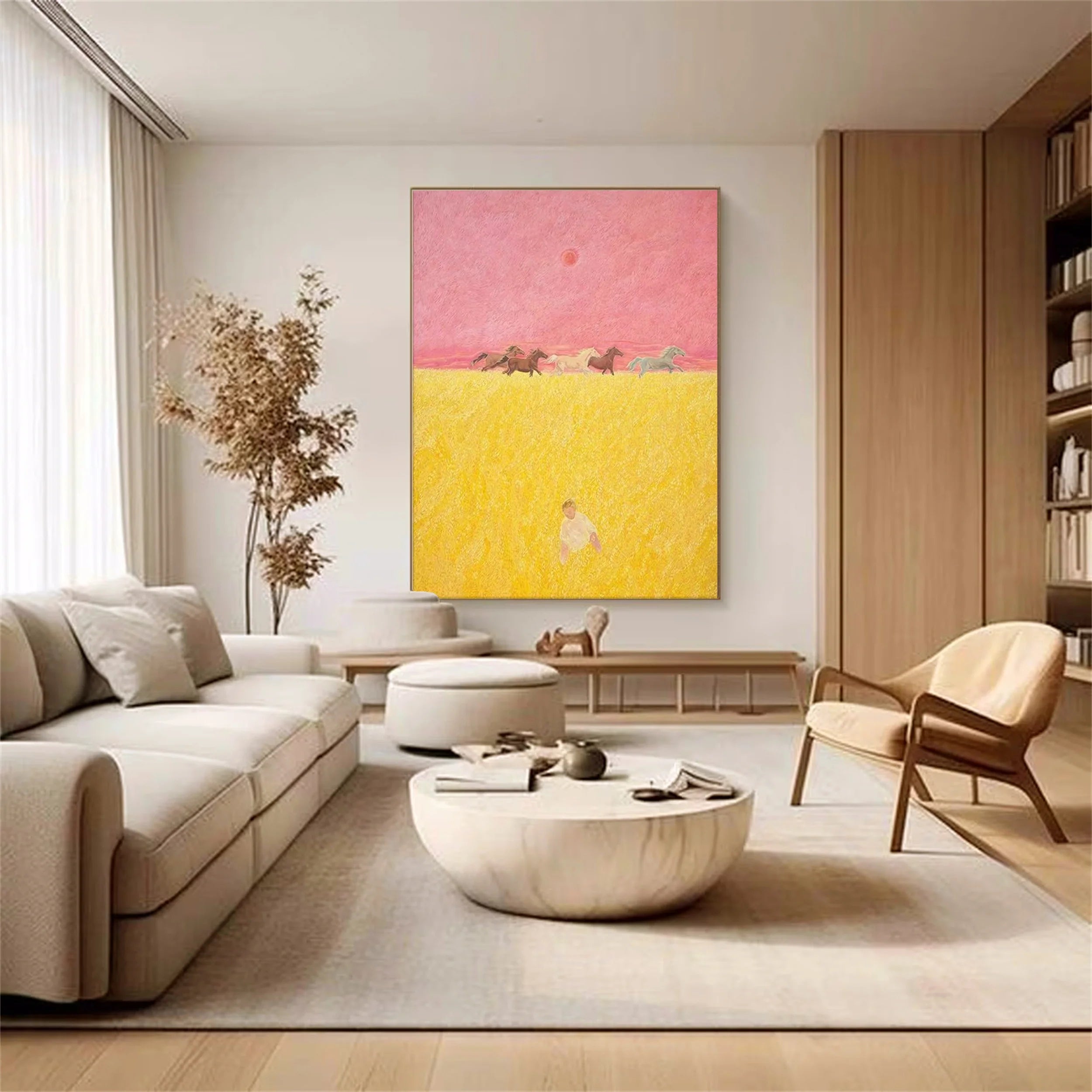 Colorful Horse Abstract Animal Wall Art #AM026