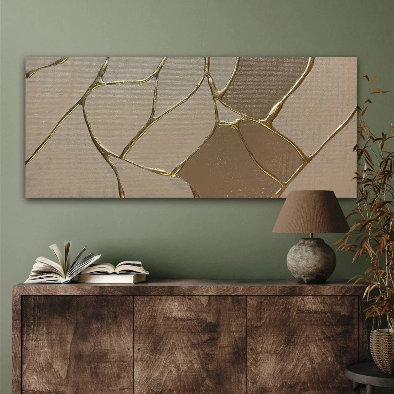 Minimalist Brown & Beige Art #MB021