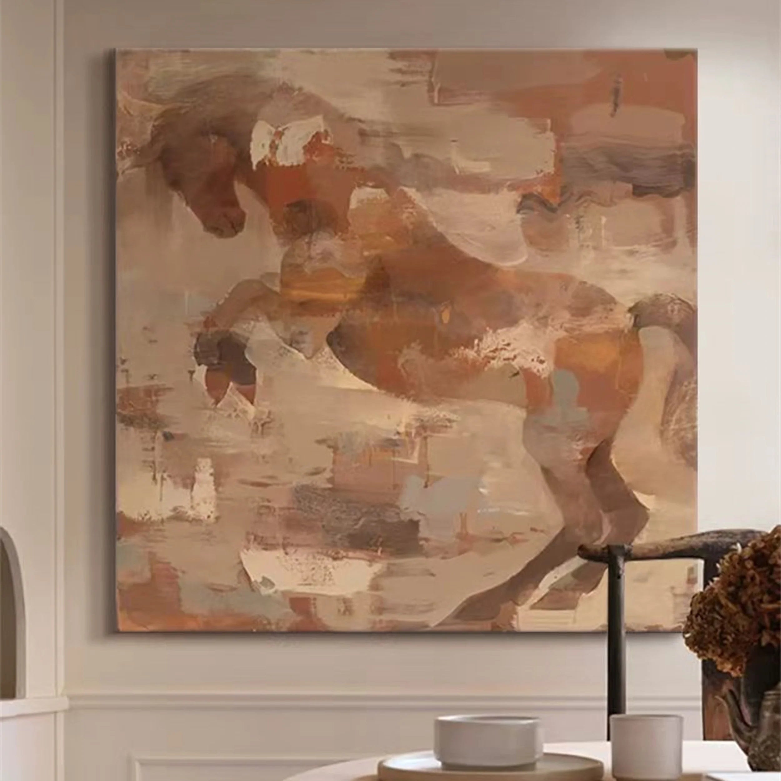 Colorful Horse Abstract Animal Wall Art #AM017