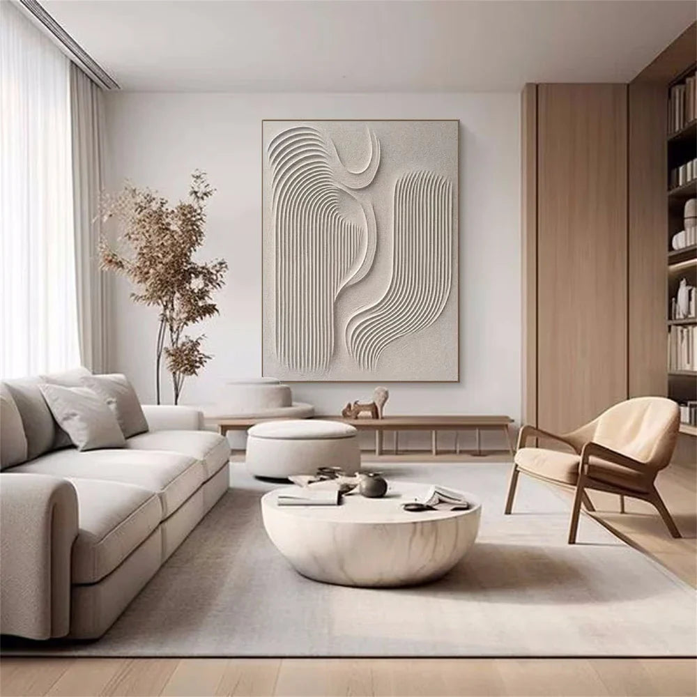 Minimalist Brown & Beige Art #MB004