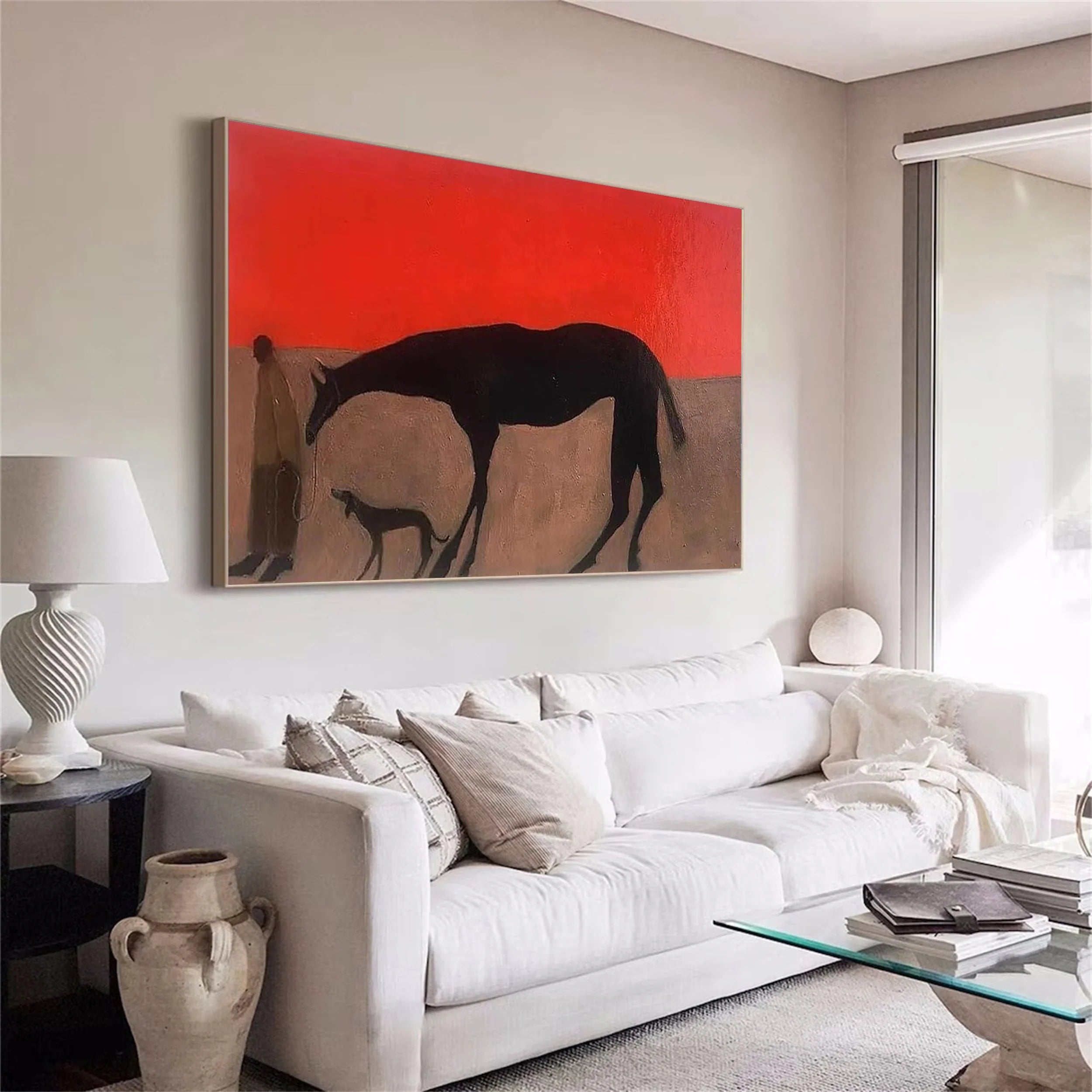 Colorful Horse Abstract Animal Wall Art #AM025