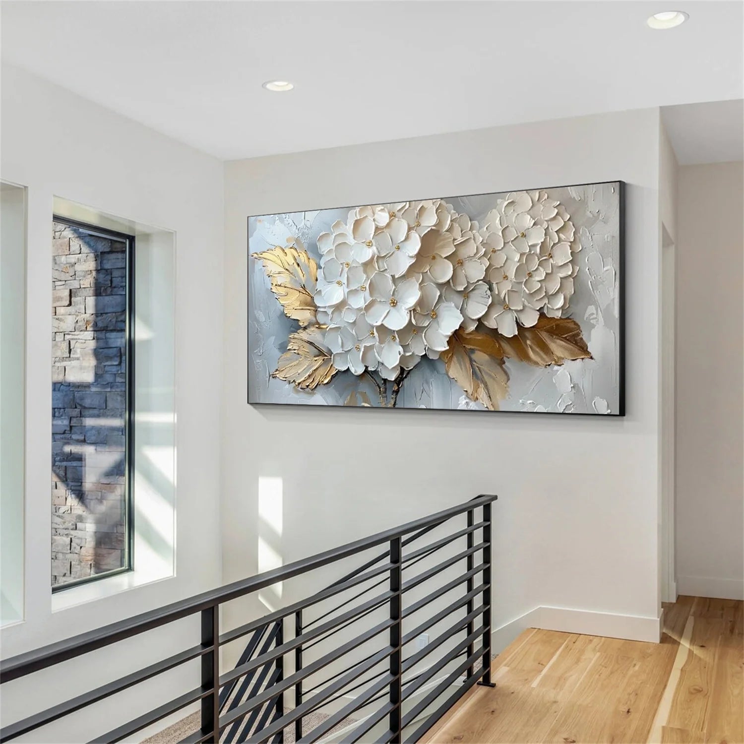 Colorful Flower & Tree Abstract Wall Art #FT050