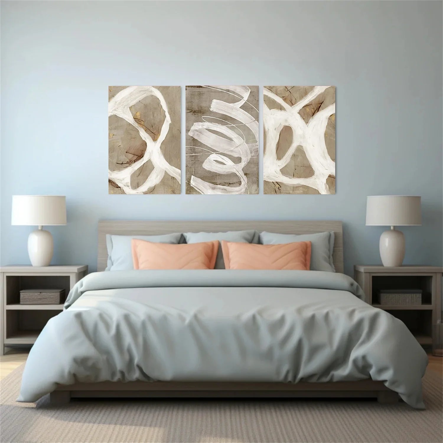 WABI SABI Abstract Tranquility Set of 3 #WA547