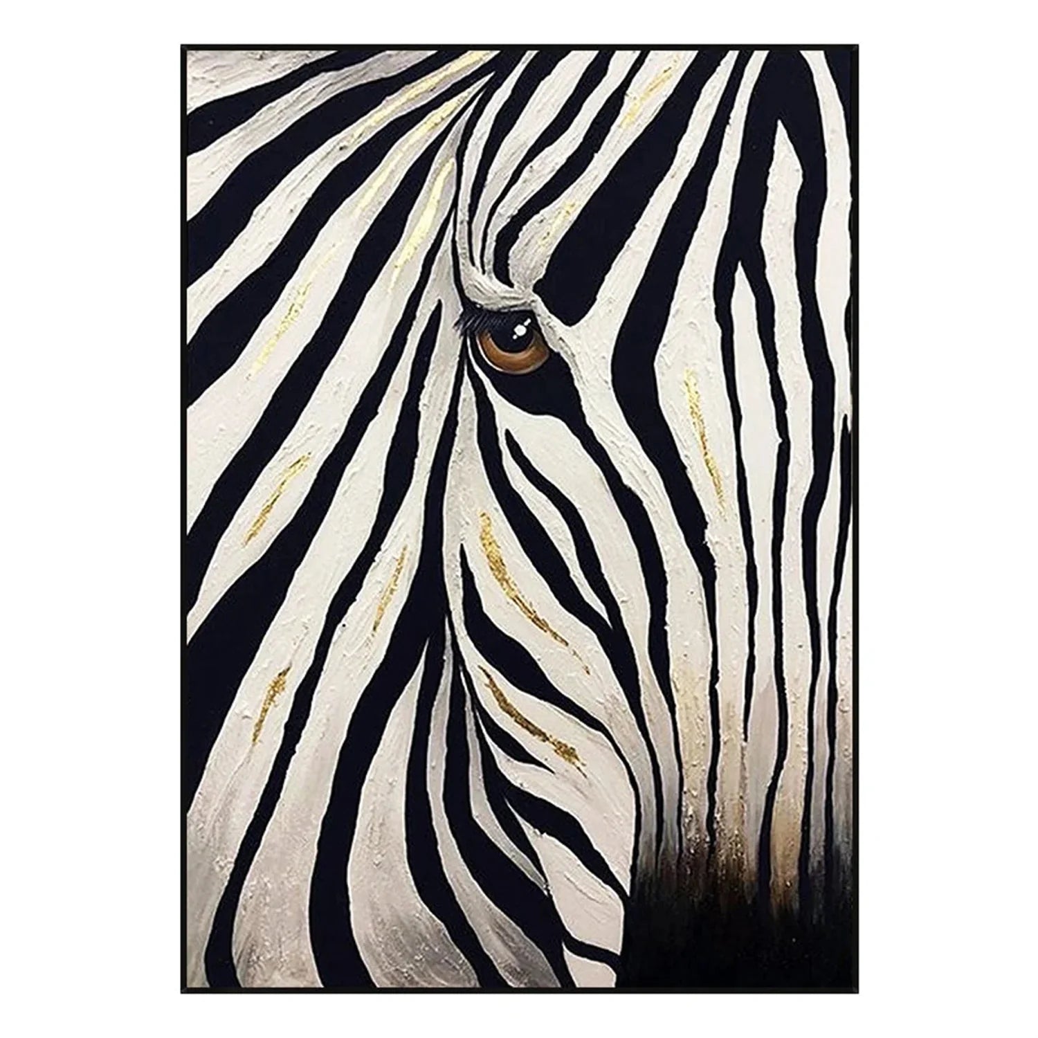 Black and White Abstract Animal Wall Art #AM068