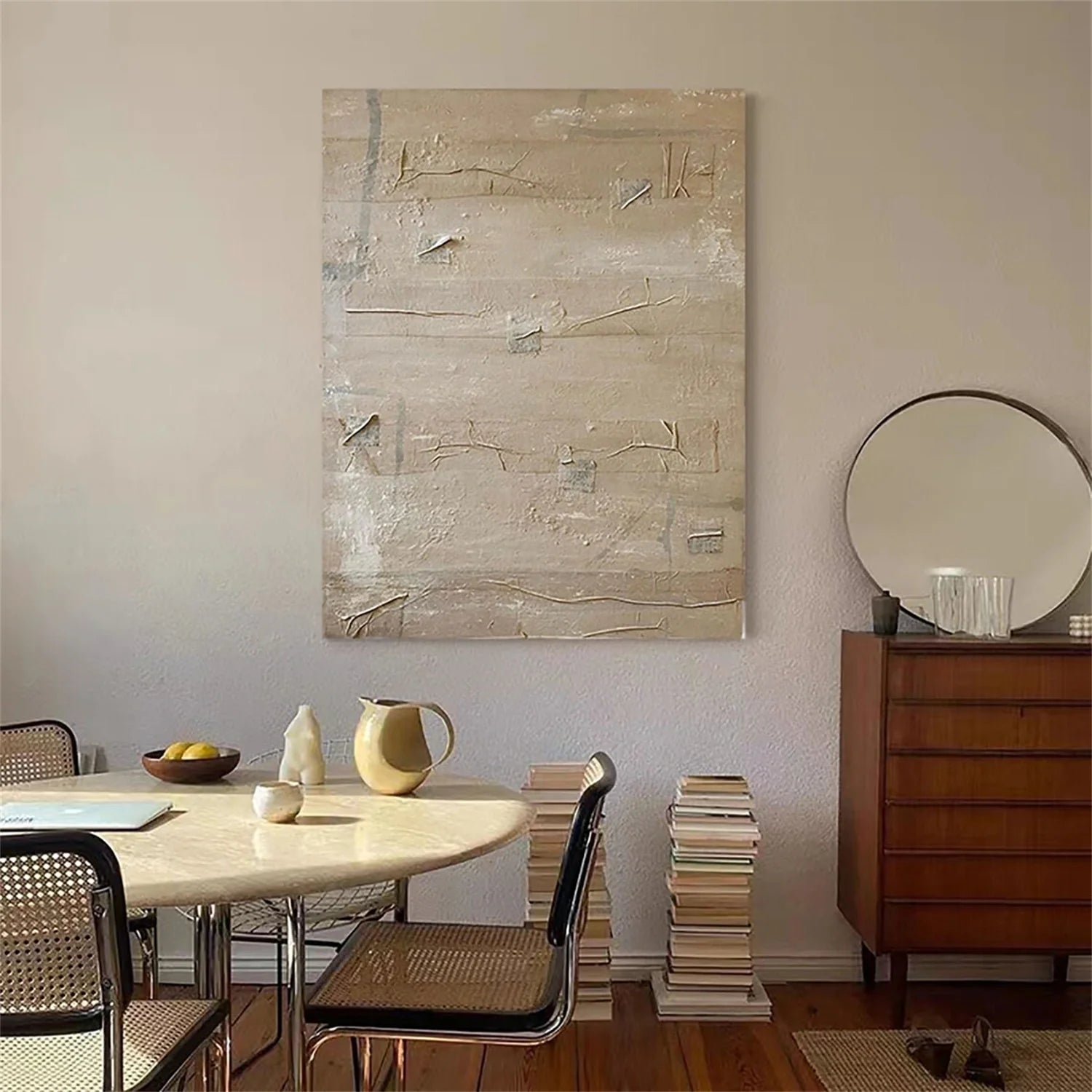 Minimalist Brown & Beige Art #MB005