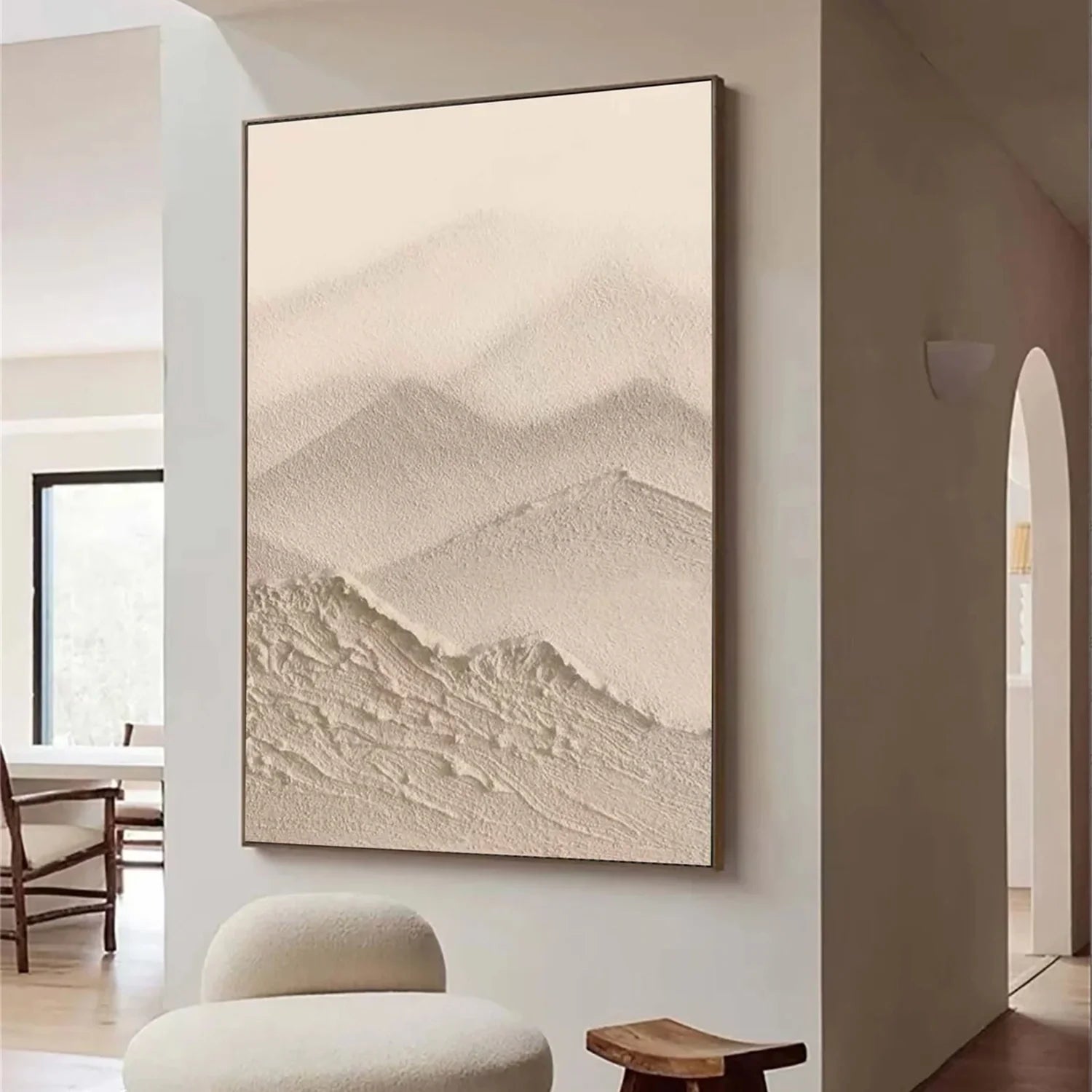 Minimalist Brown & Beige Art #MB013