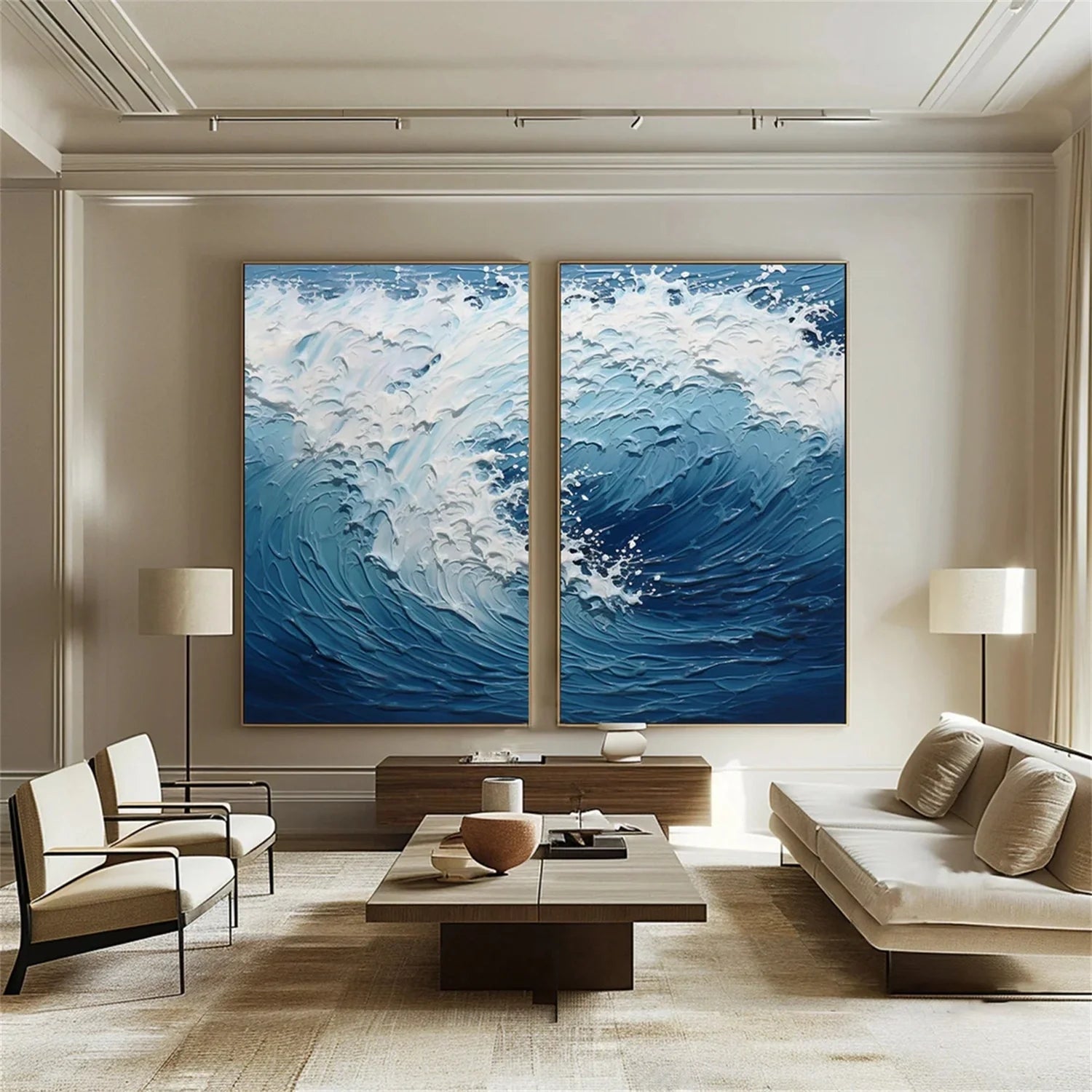 Minimalist Sea & Sky Art Set of 2 #SK031