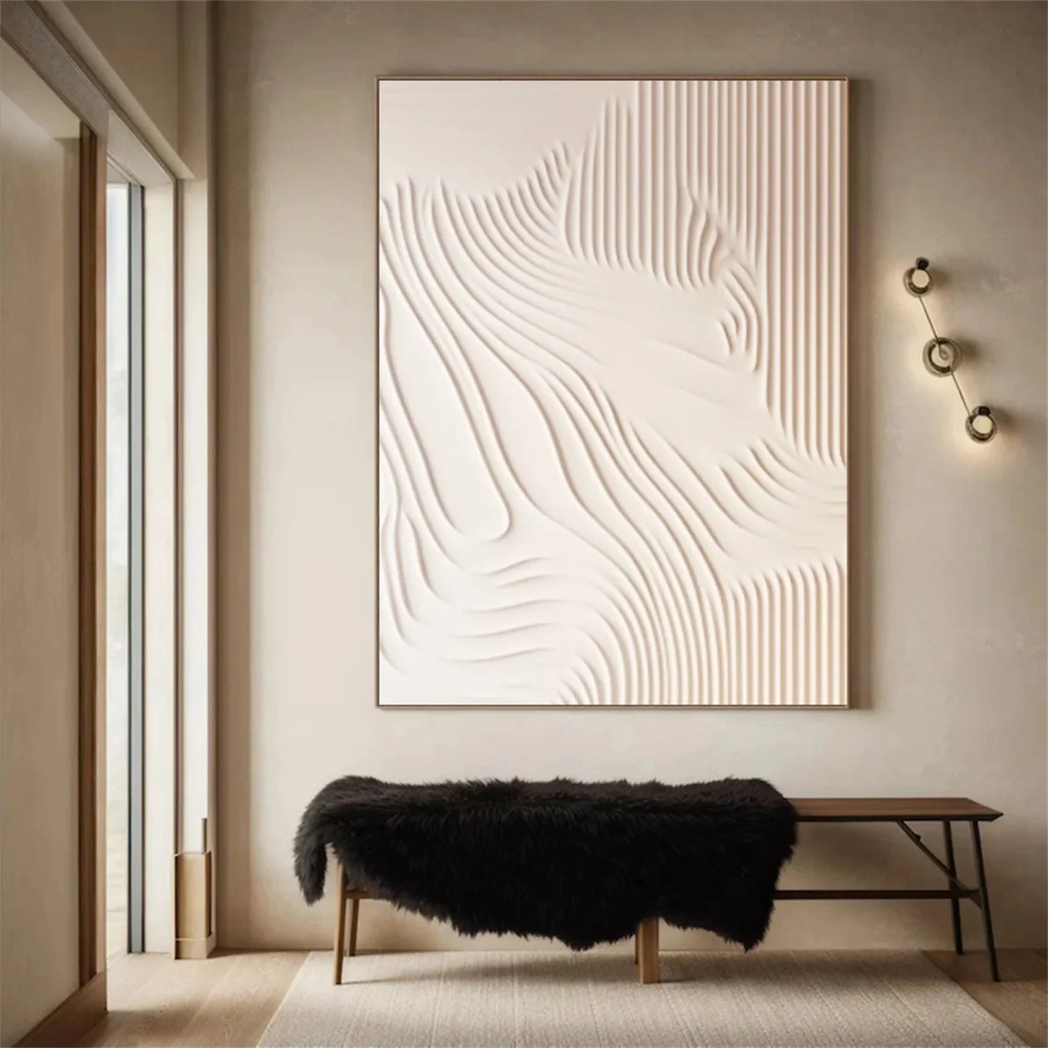 Minimalist Brown & Beige Art #MB010