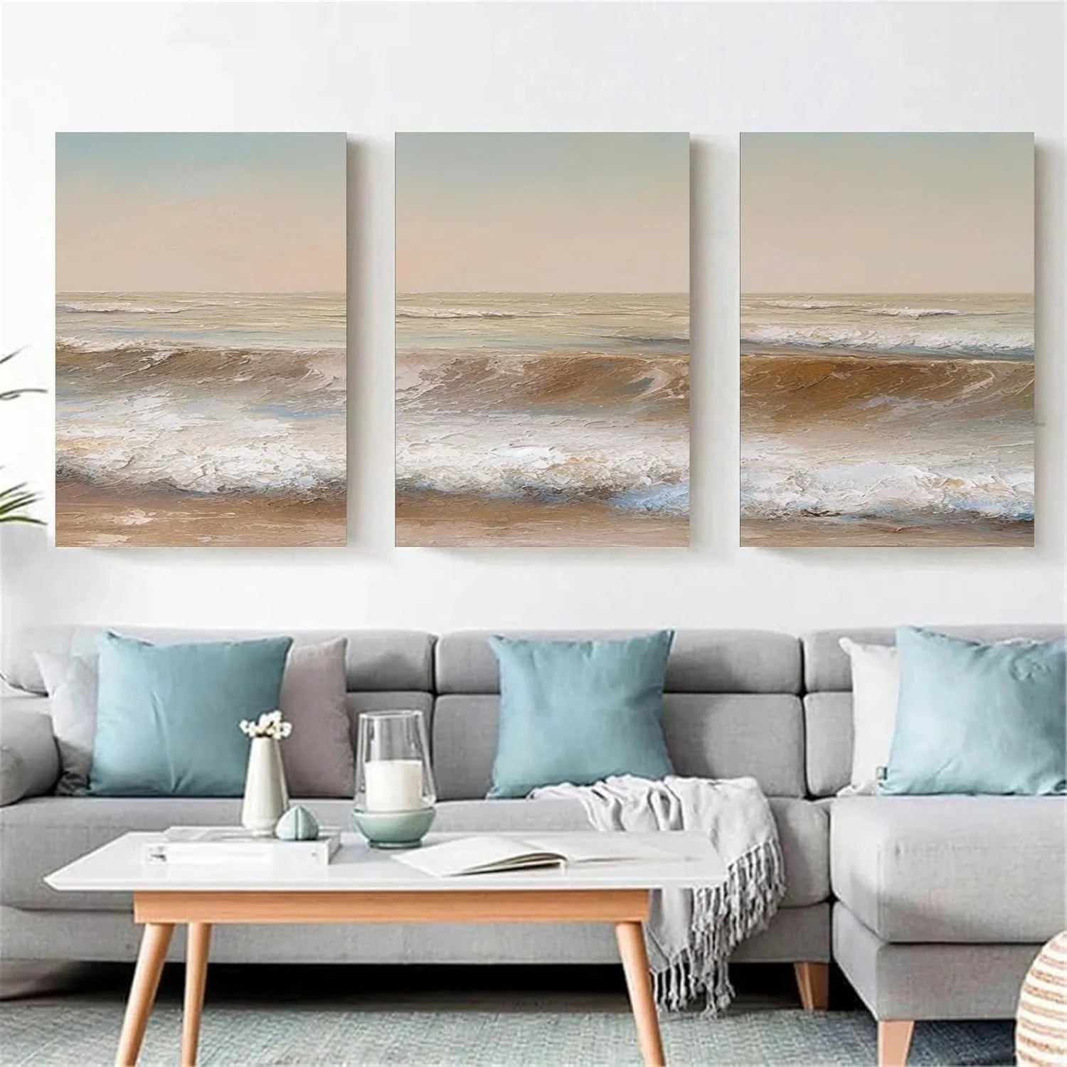 Sea & Sky Textured Art Set of 3 #SK107