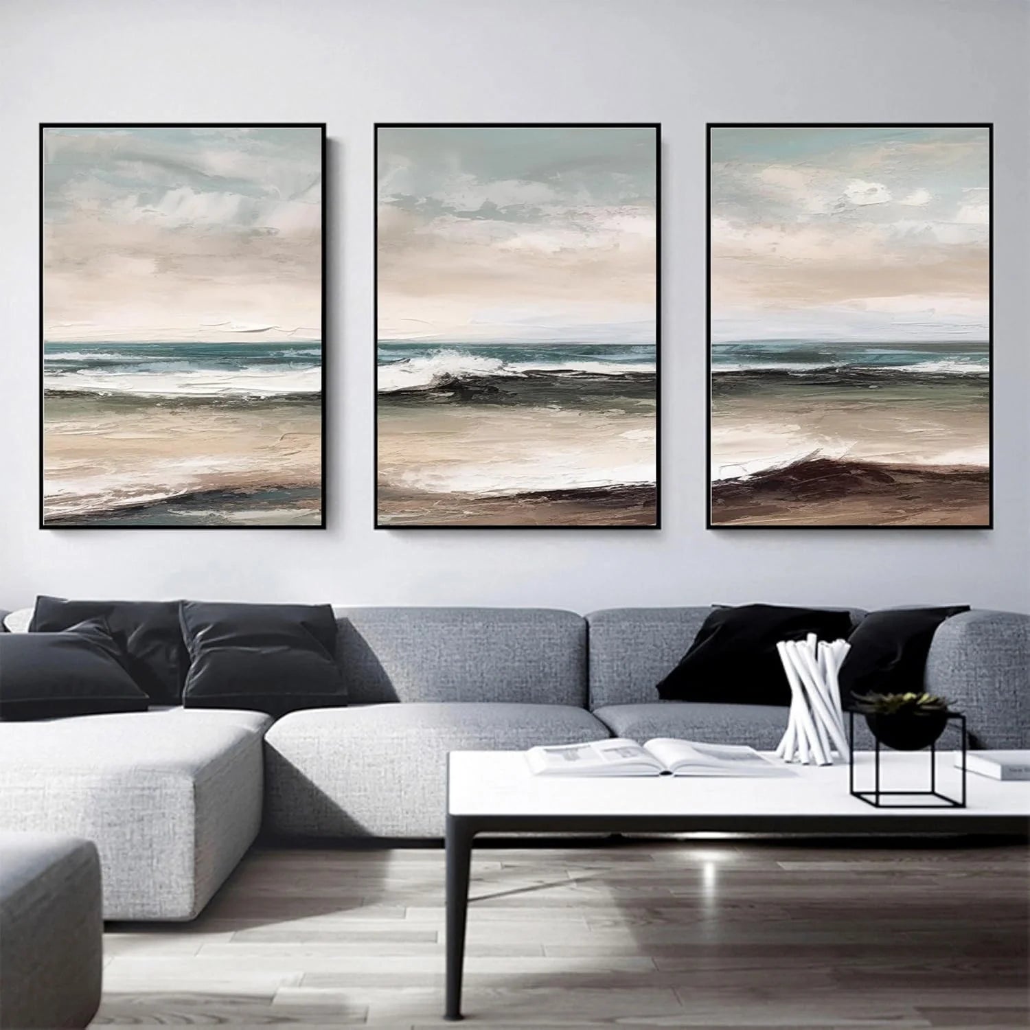 Sea & Sky Textured Art Set of 3 #SK110