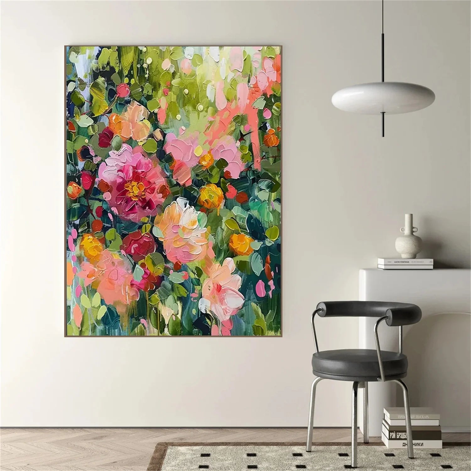 Colorful Flower & Tree Abstract Wall Art #FT084