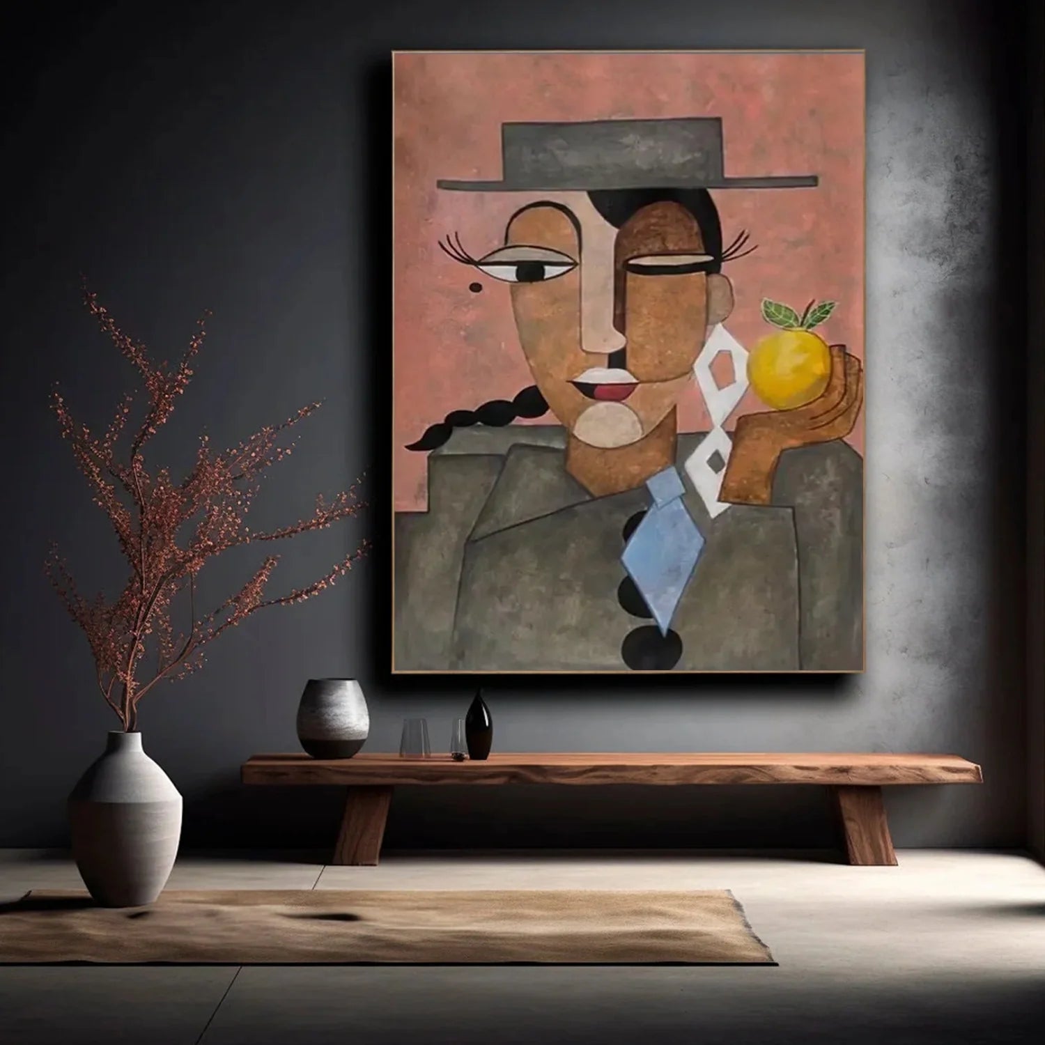 Abstract Portrait Colorful Painting #AB040