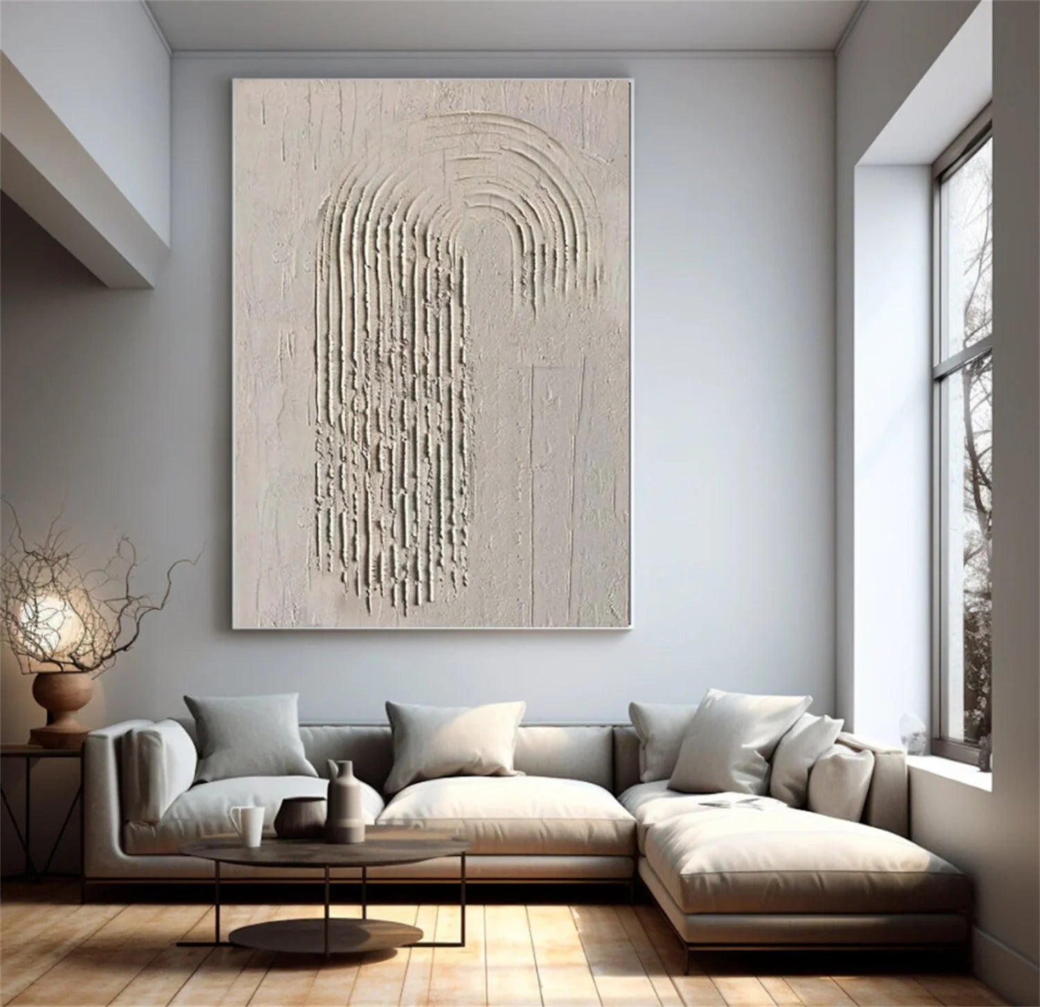 Minimalist Brown & Beige Art #MB006