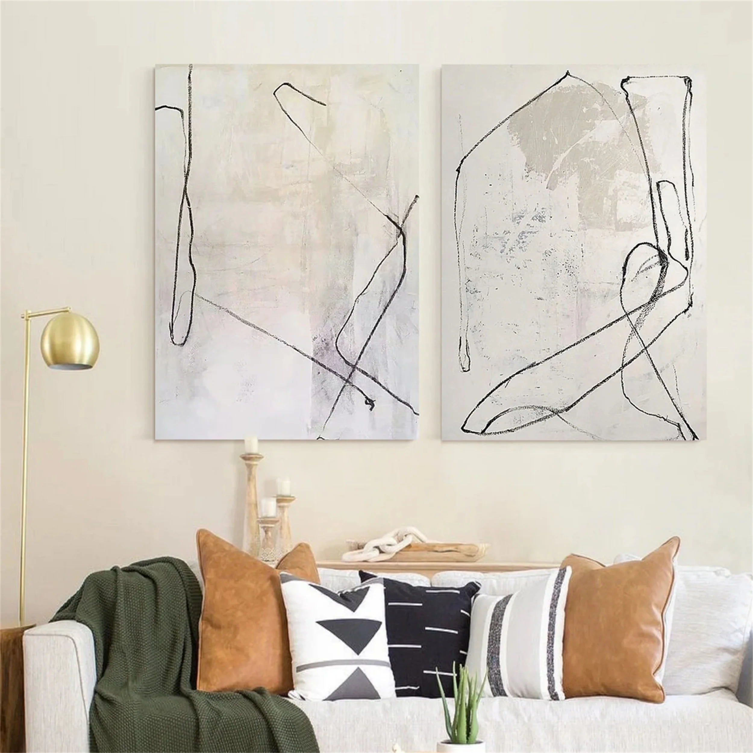 Abstract Tranquility Set of 2 #WA113