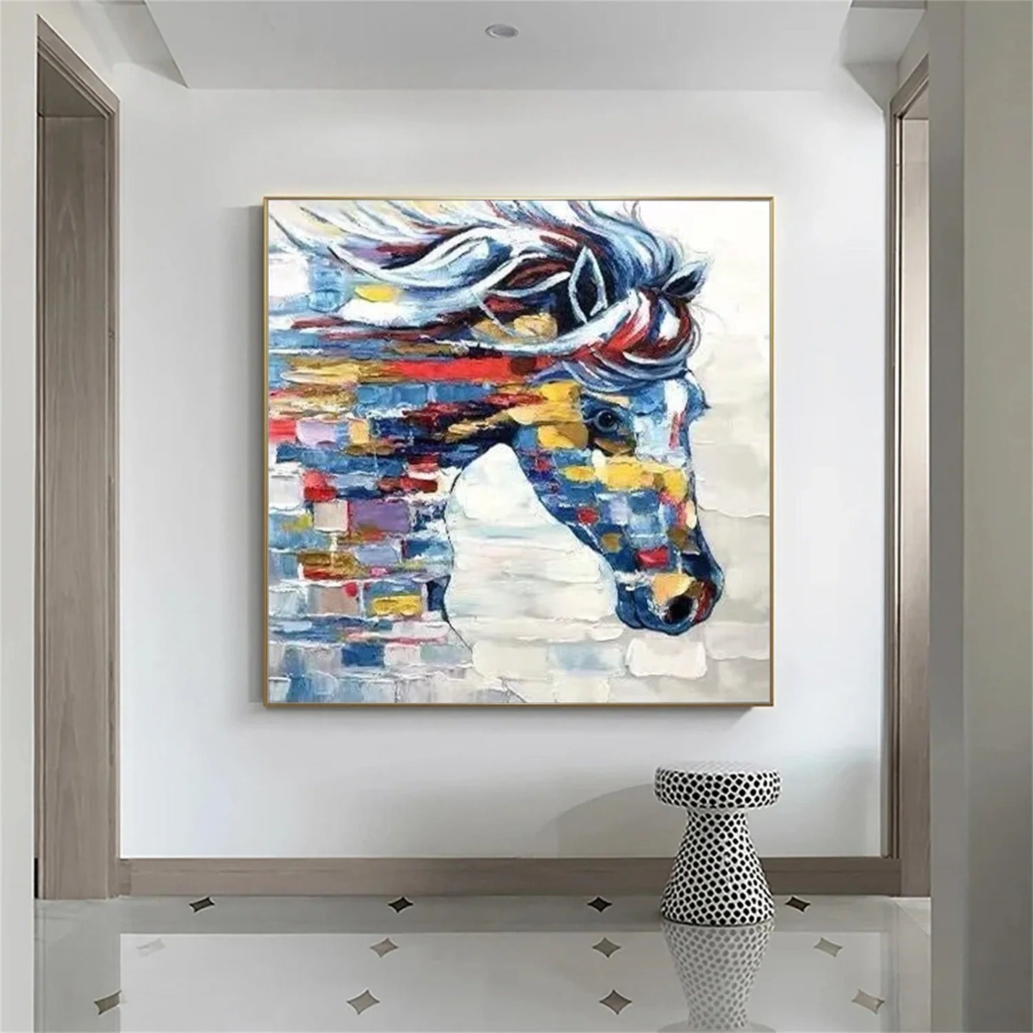 Abstract Animal Horse Wall Art #AM140