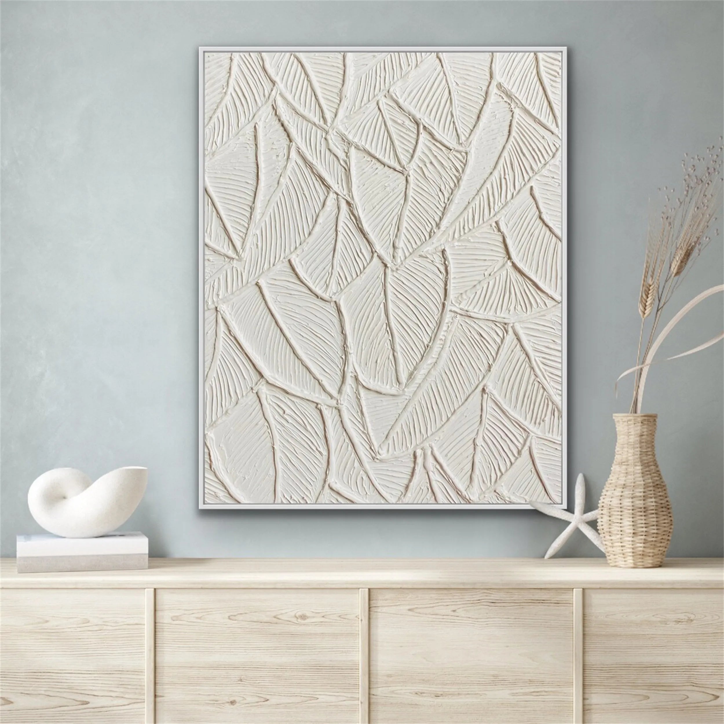 Flower & Tree Abstract Textured Wall Art #FT032