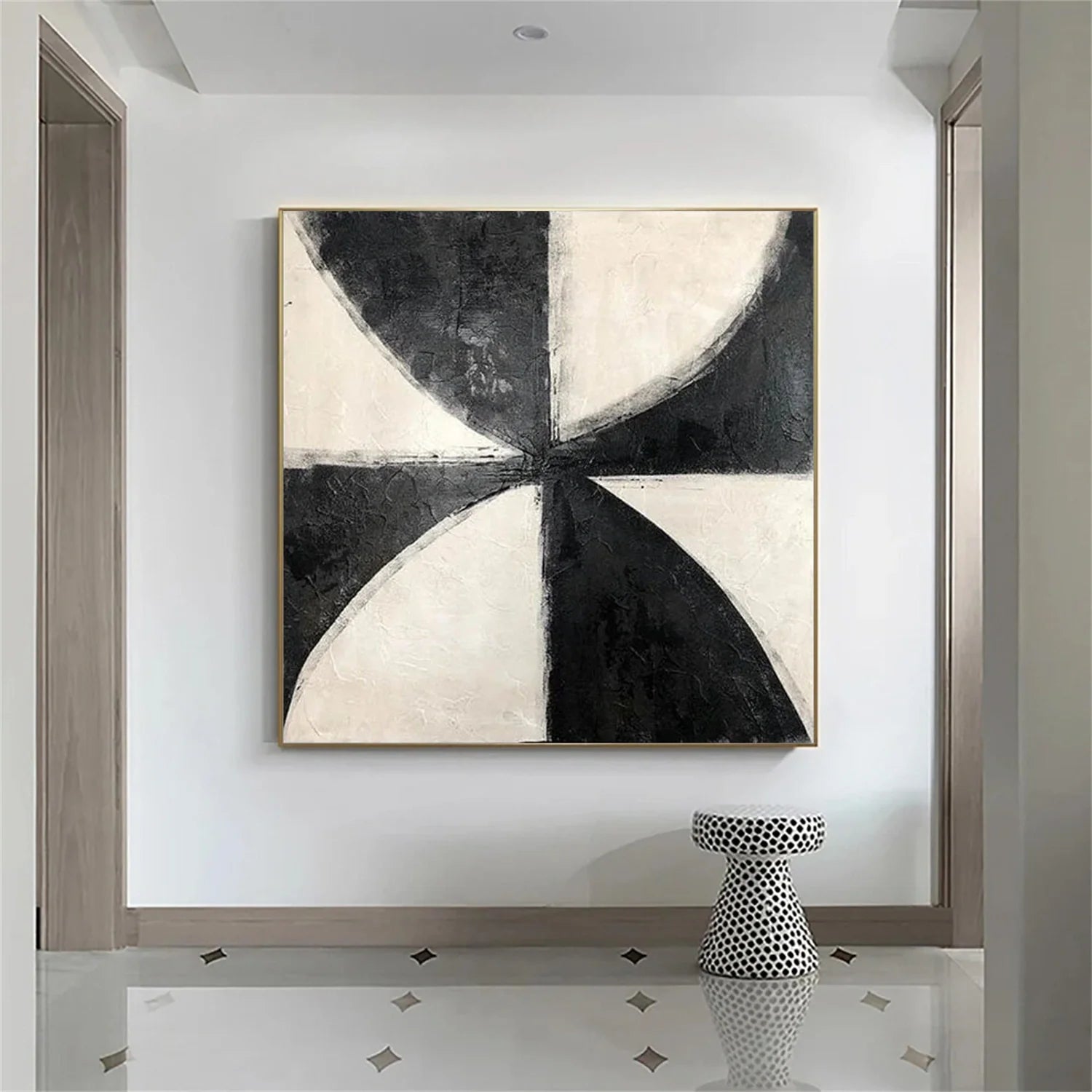 Black and White Minimalist_Canvas Art #MZ111
