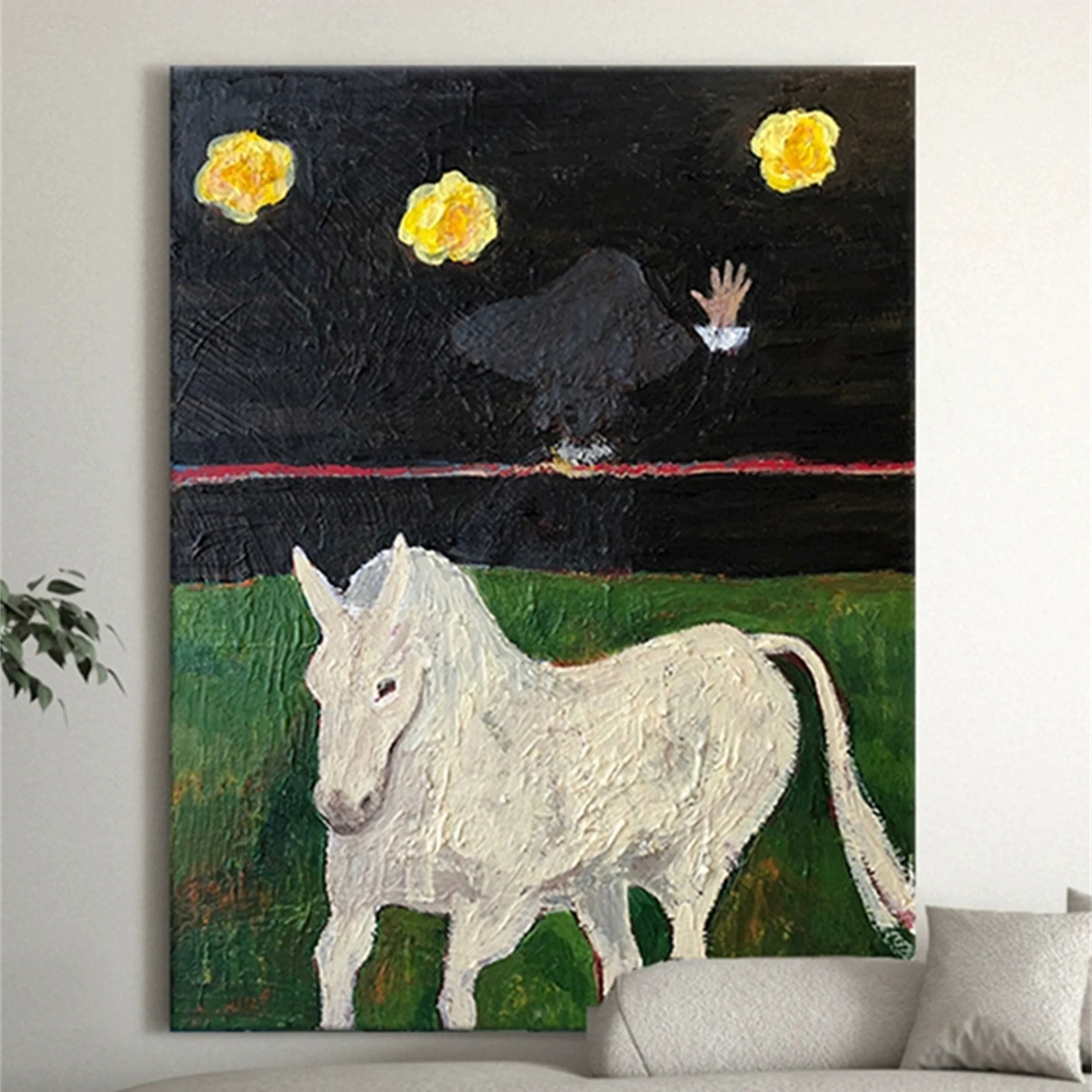 Colorful Horse Abstract Animal Wall Art #AM009
