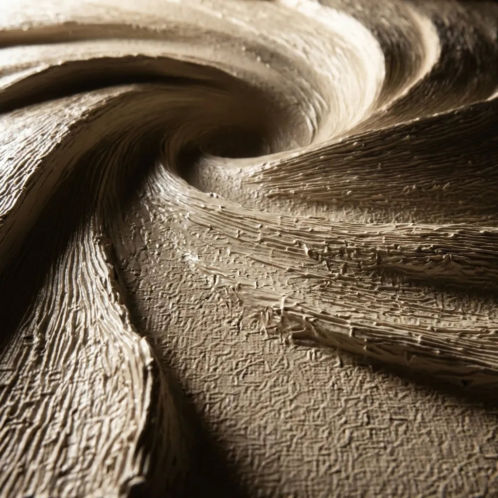Neutral Textured Abstract Wall Art in Beige and Cream for Modern Entryways